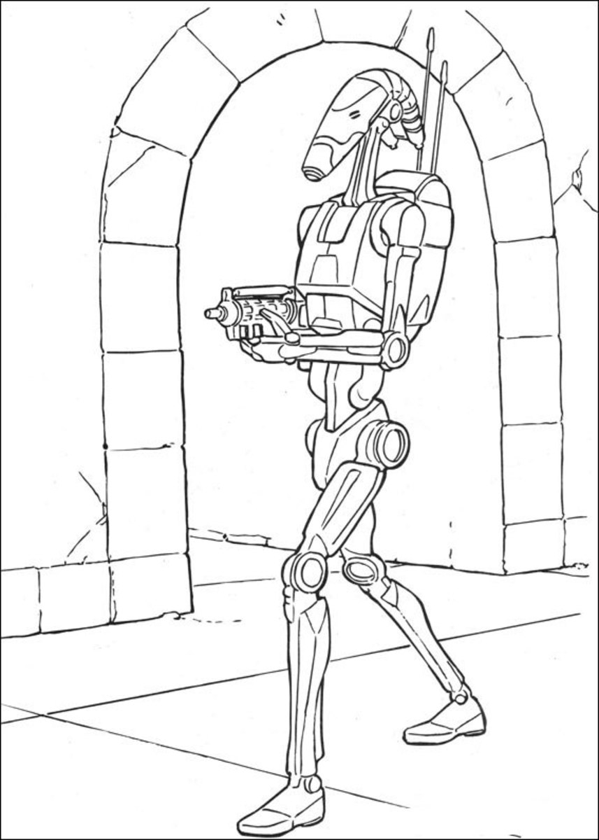 Battle Droid Coloring Pages Coloring Pages