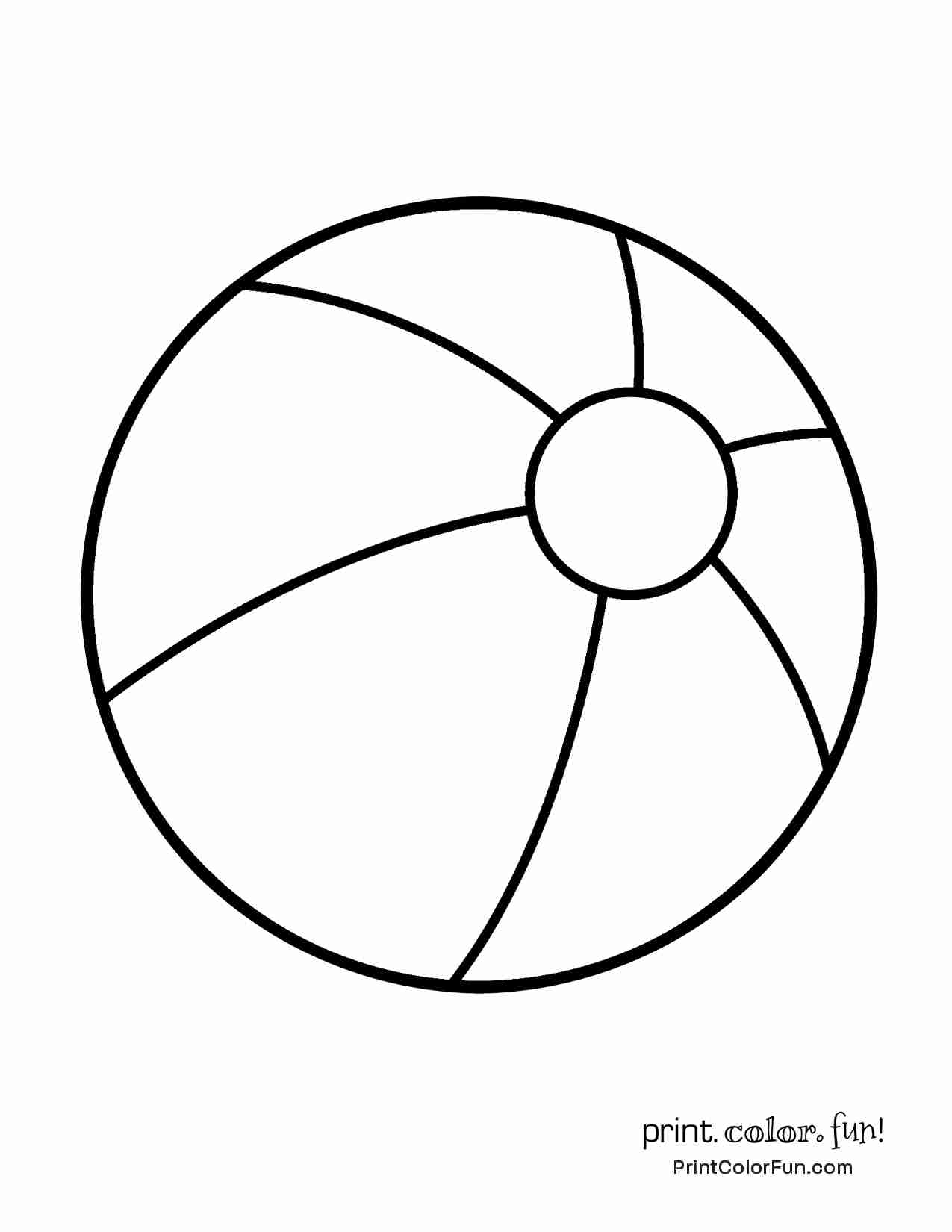 Beach Ball Coloring Page At GetColorings Free Printable Colorings Pages To Print And Color