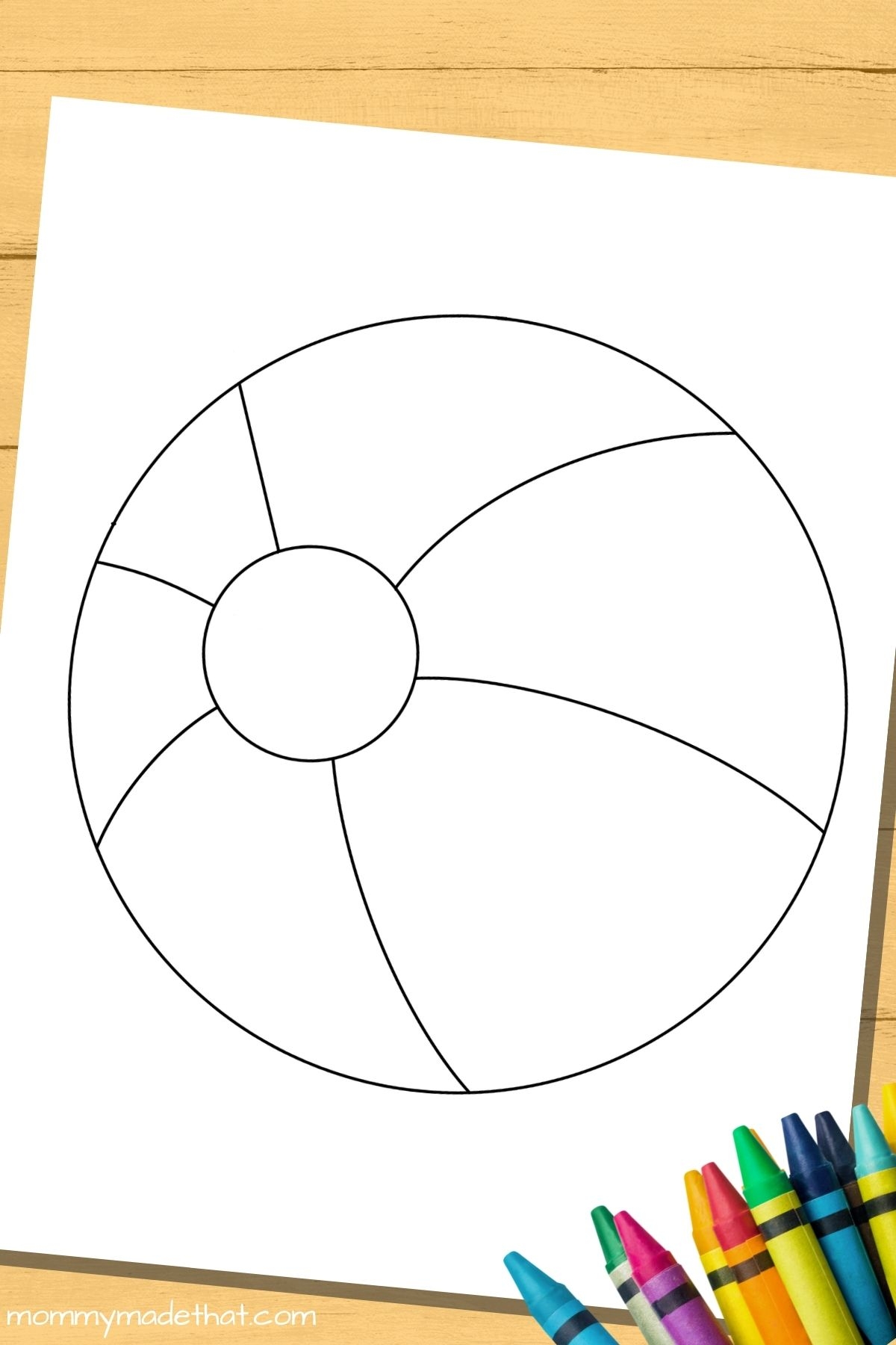 Beach Ball Coloring Pages