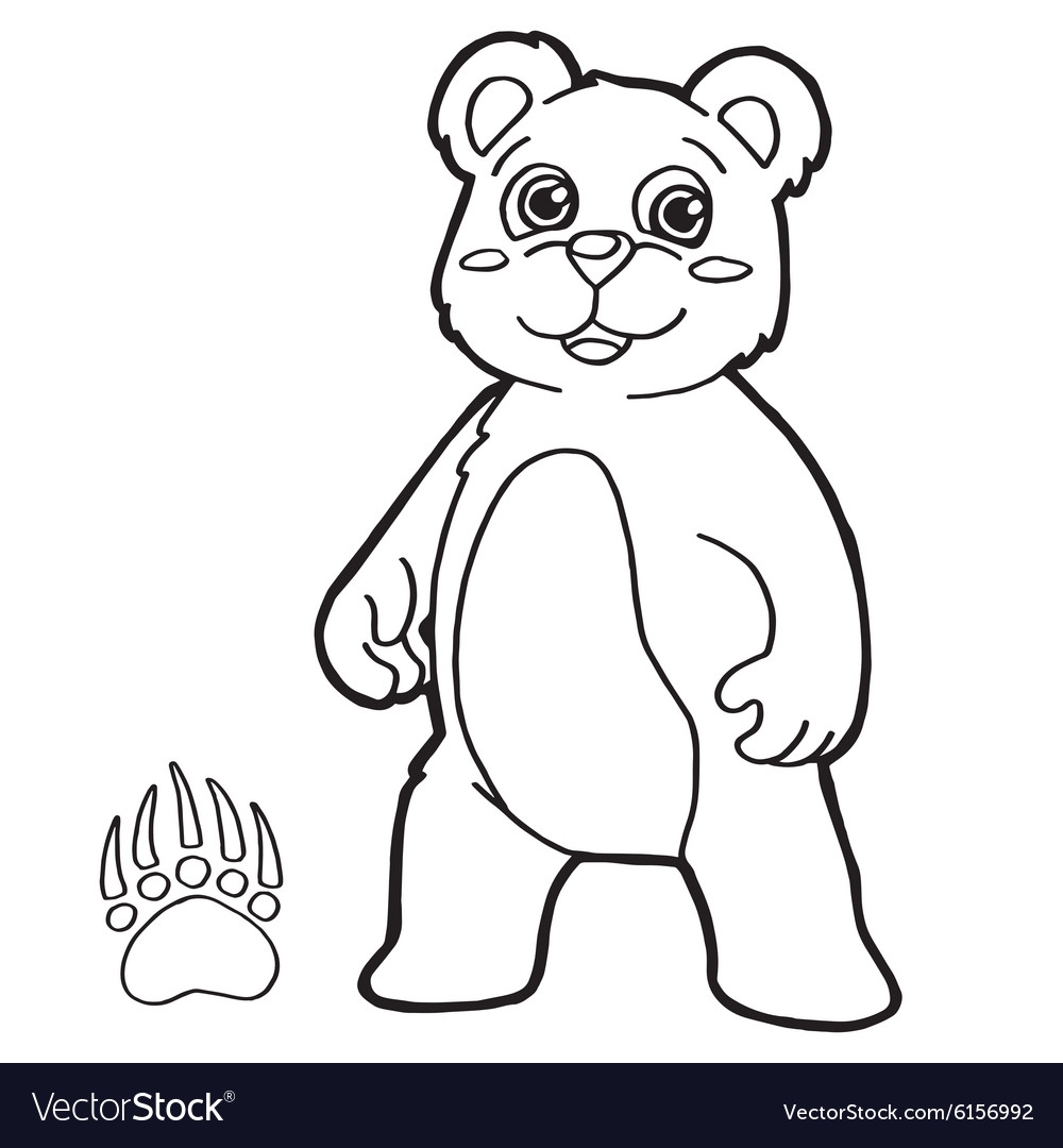 Bear Paw Coloring Page Printables