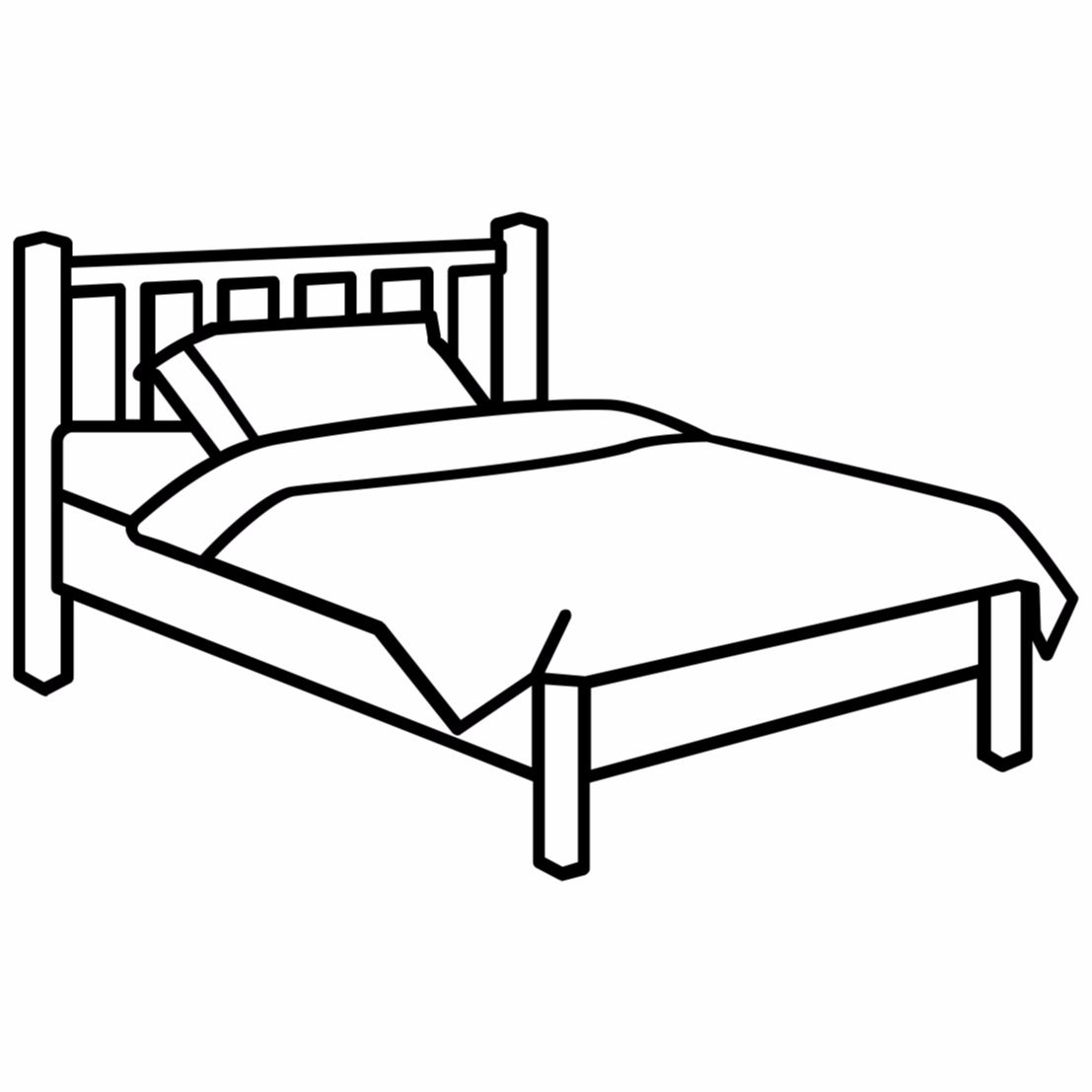 Bed Coloring Pages To Download And Print For Free