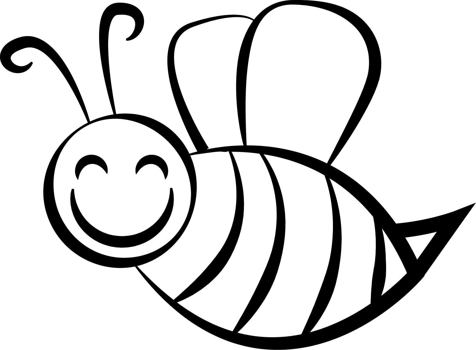 Bee Coloring Page Wecoloringpage