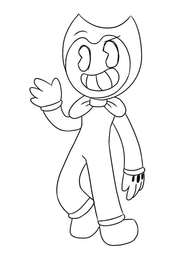 Bendy And The Ink Machine Coloring Pages Free Printable Coloring Pages For Kids