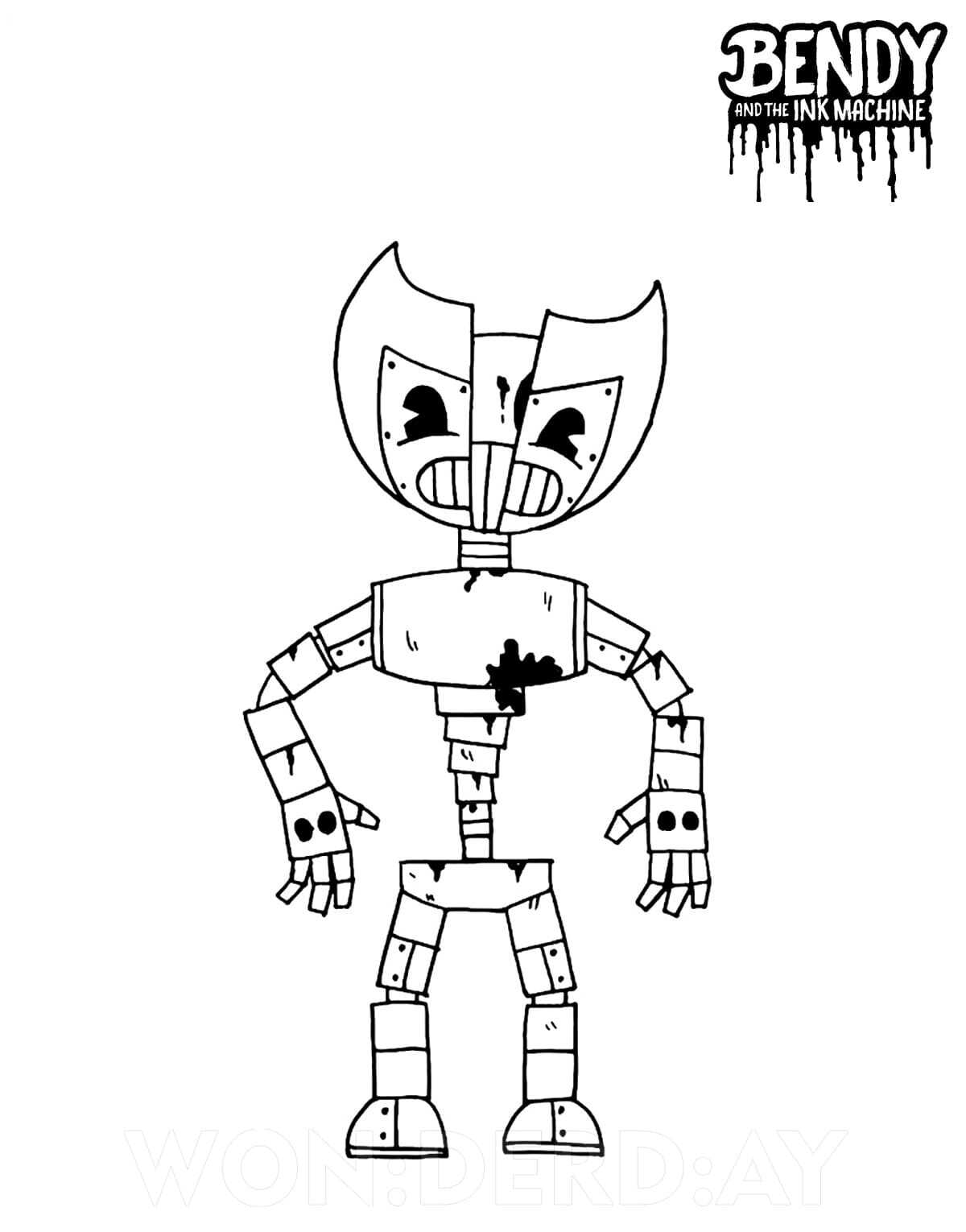 Bendy Coloring Pages