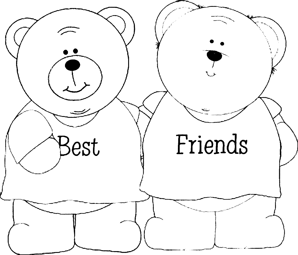 Friends Coloring Pages