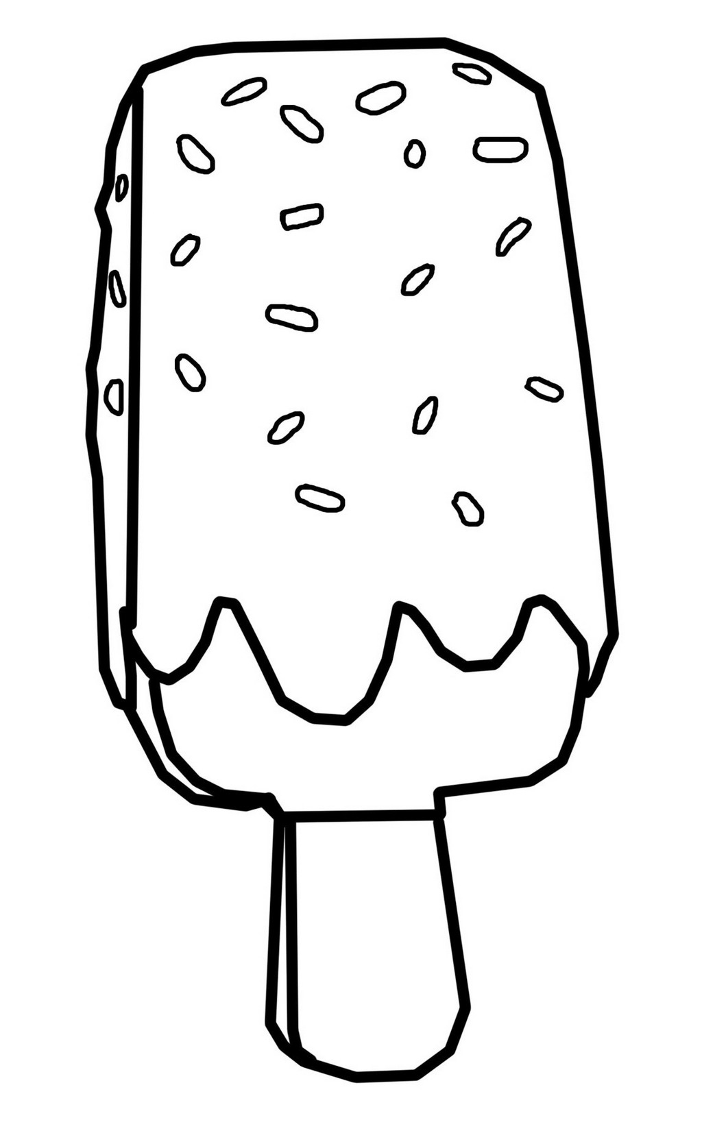 Best Popsicle Ice Pop Coloring Page