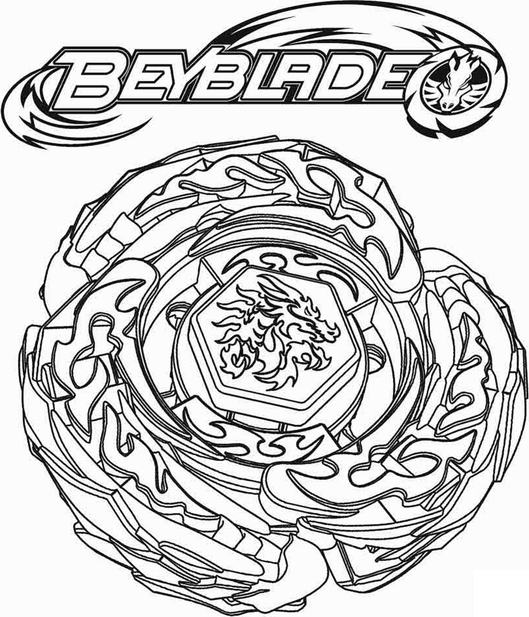 Beyblade Lightning L Drago Coloring Page Free Printable Coloring Pages For Kids