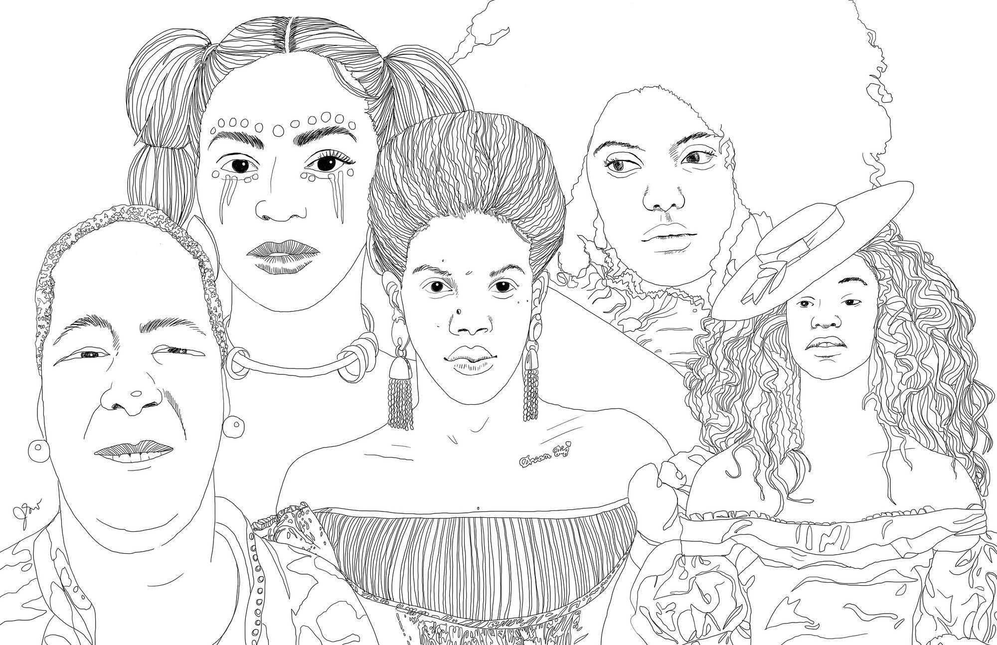 Beyonce Coloring Pages To Print Coloring Pages Ideas