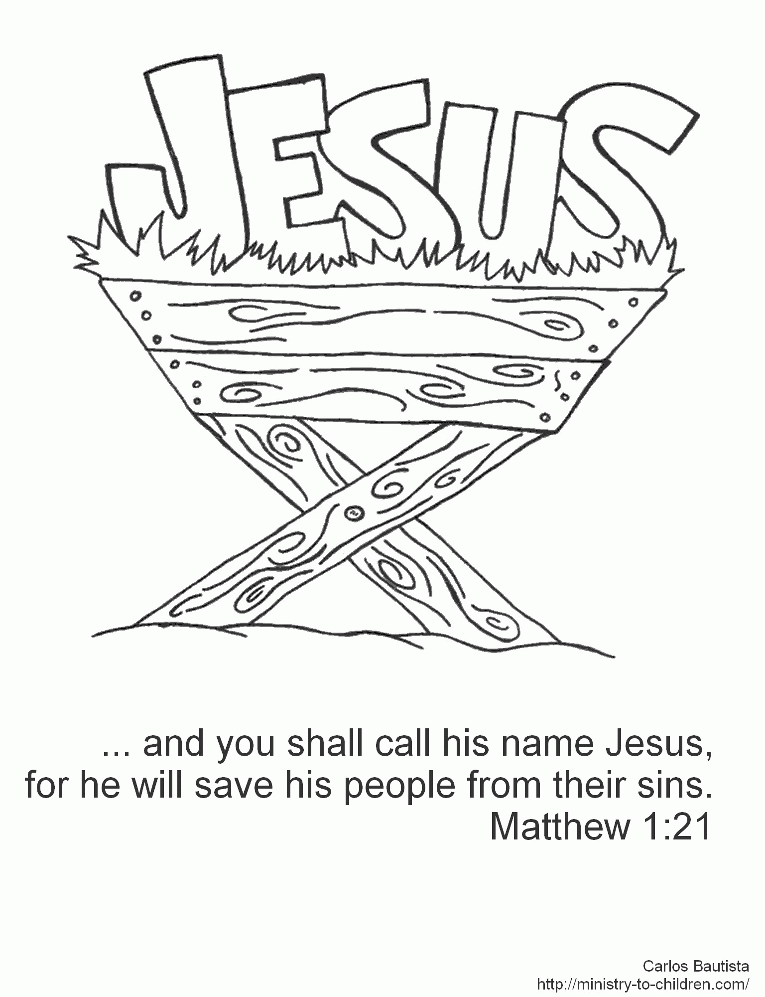 Free Christian Christmas Coloring Pages