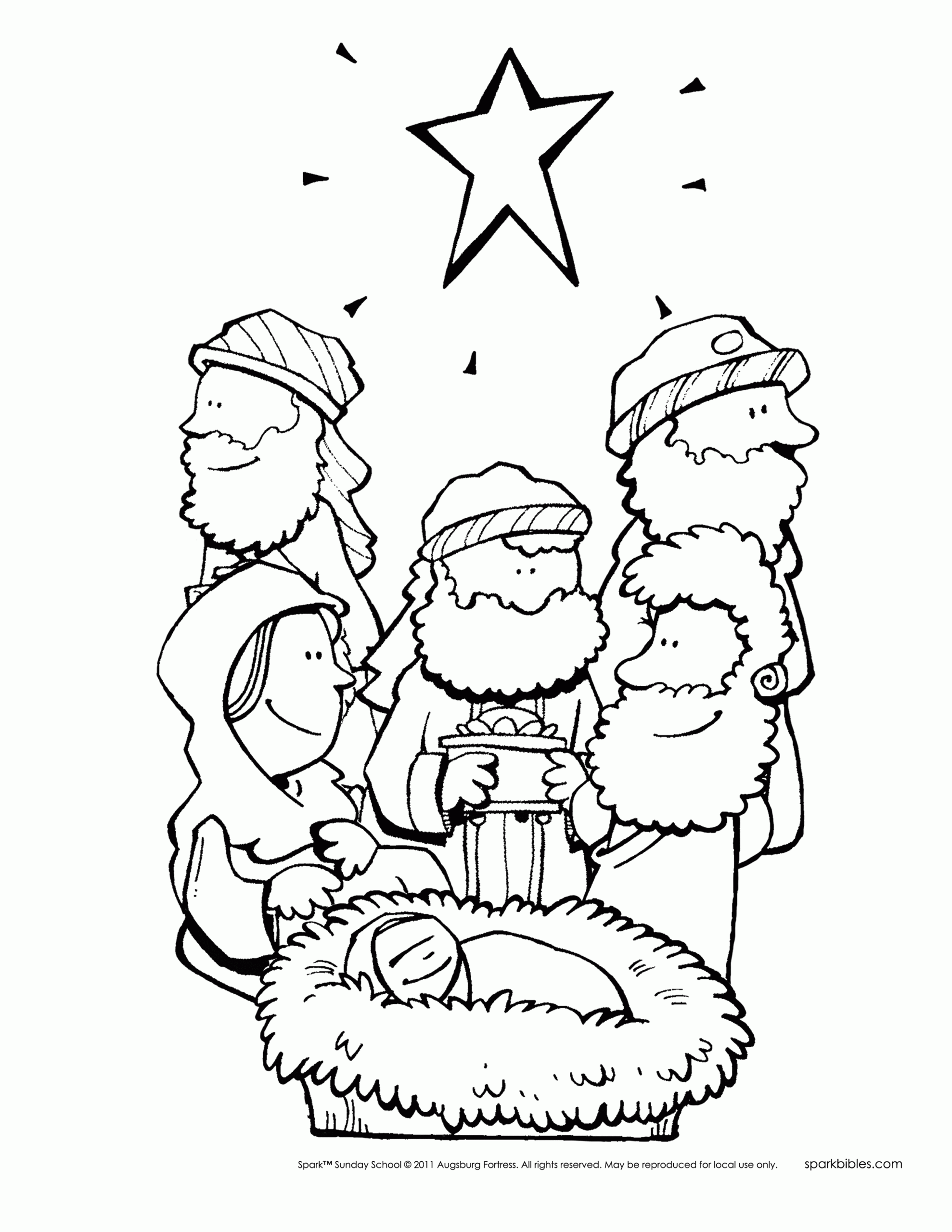 Bible Christmas Coloring Pages Coloring Home