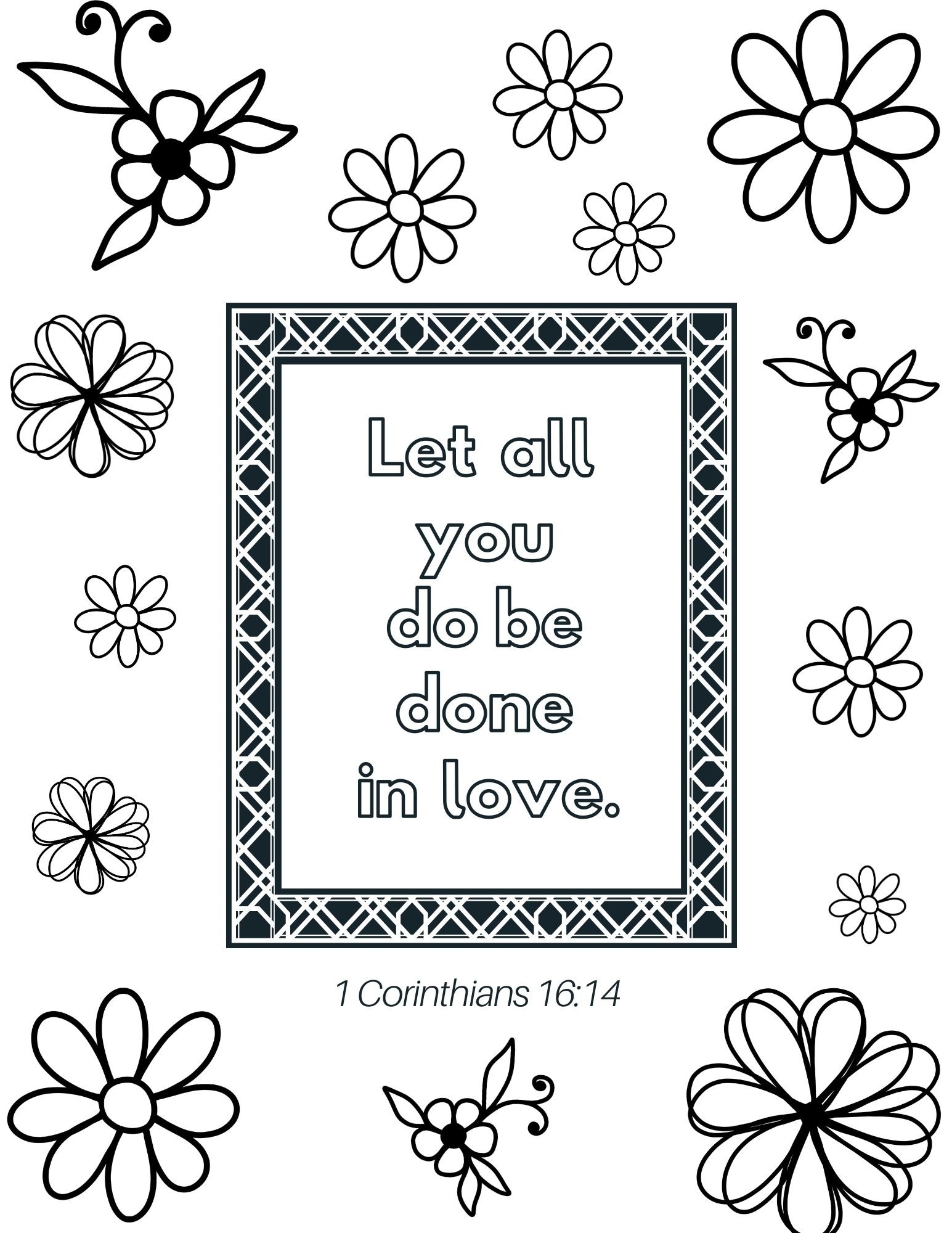 Bible Verse Coloring Page 1 1