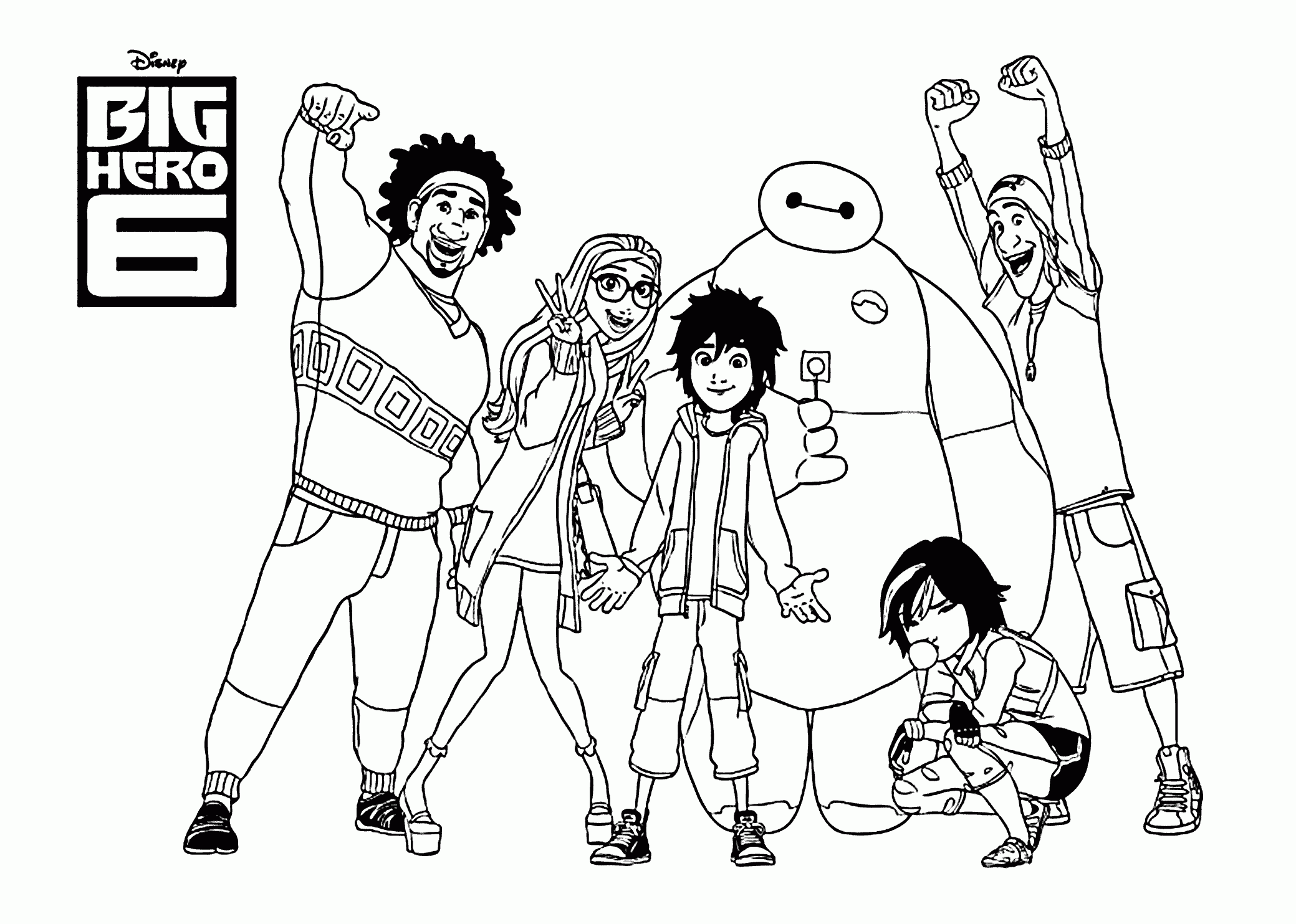 Big Hero 6 Coloring Pages Coloring Home