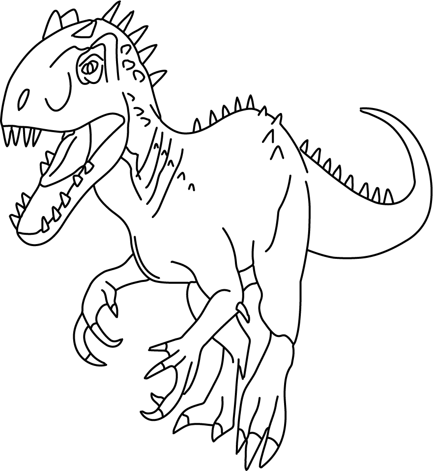 Big Indoraptor Coloring Page Free Printable Coloring Pages For Kids
