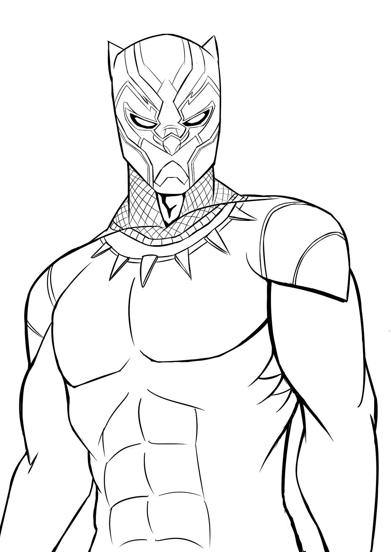 Printable Coloring Pages Black Panther