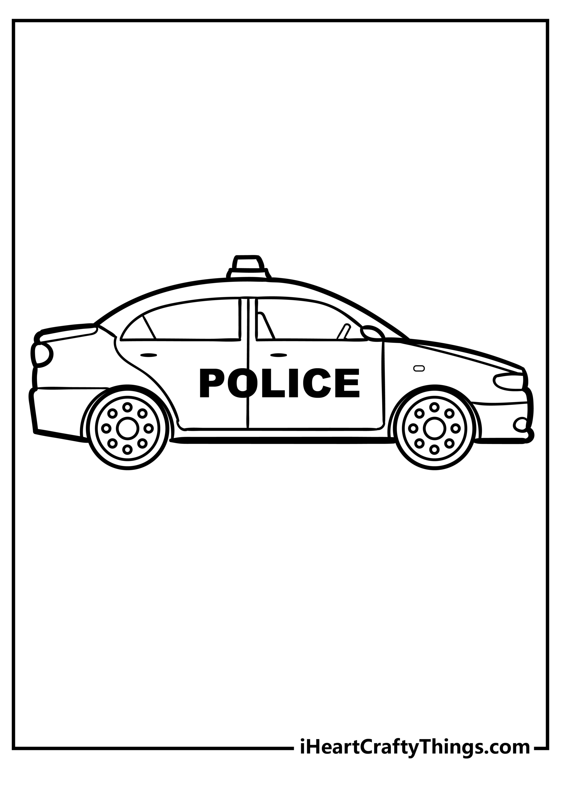 Blank Police Car Template