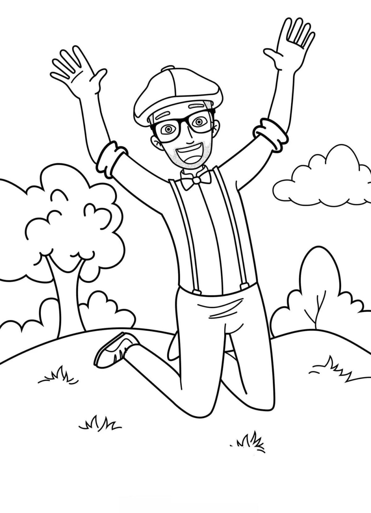Blippi Coloring Pages