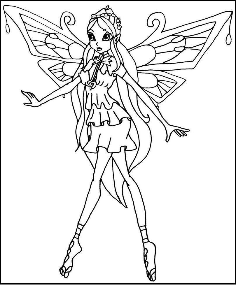Bloom From Winx Club Coloring Pages Learny Kids