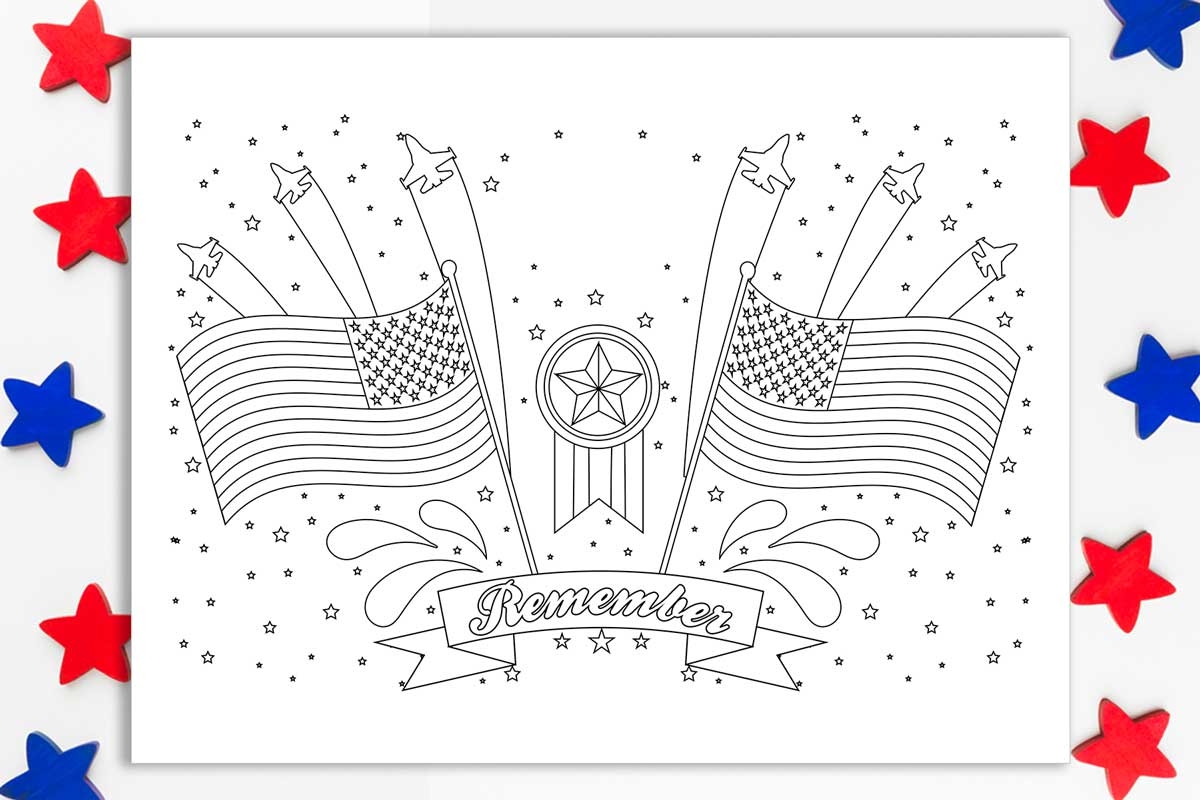 Blue Ribbon Coloring Page
