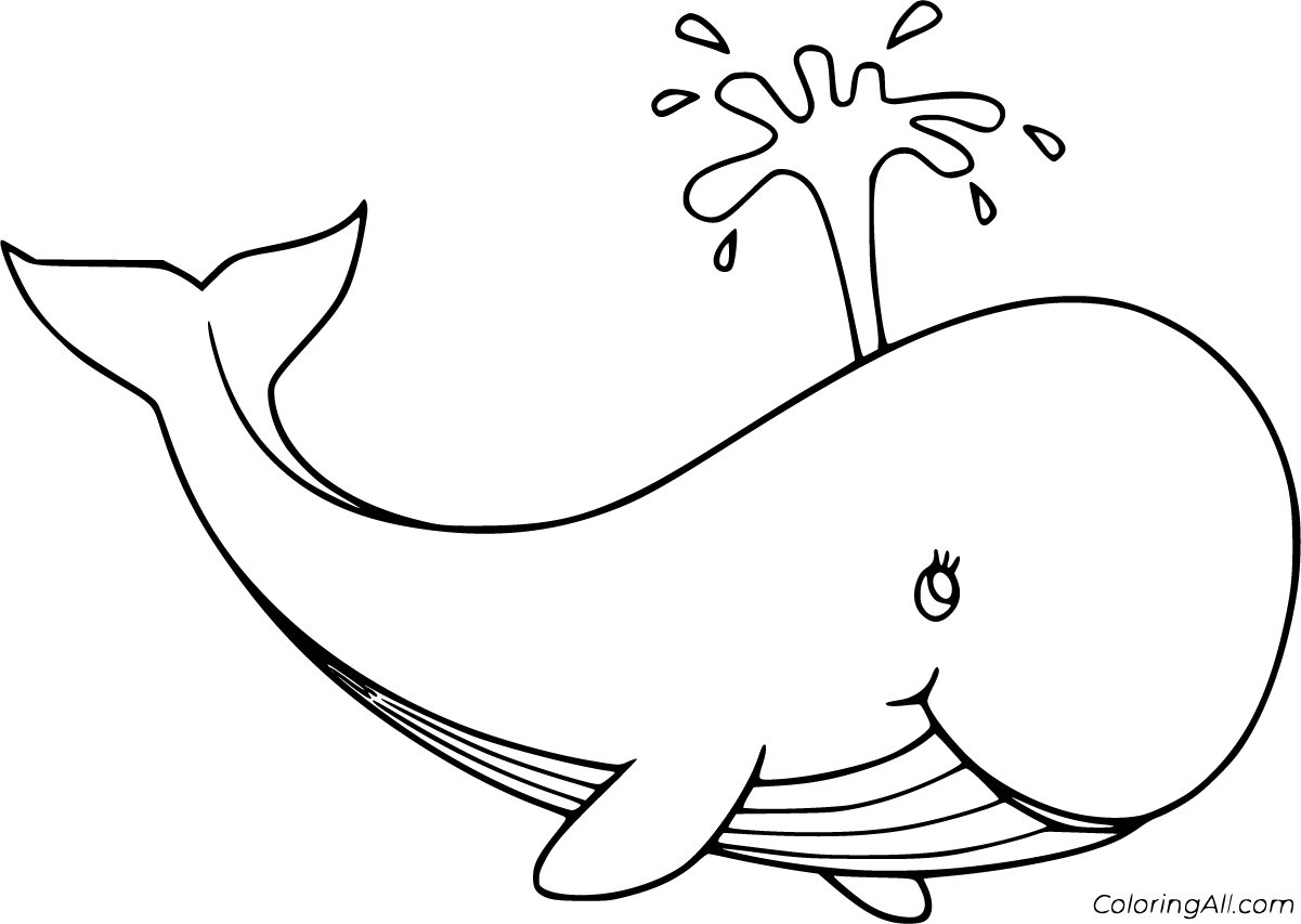 Blue Whale Coloring Pages 22 Free Printables ColoringAll