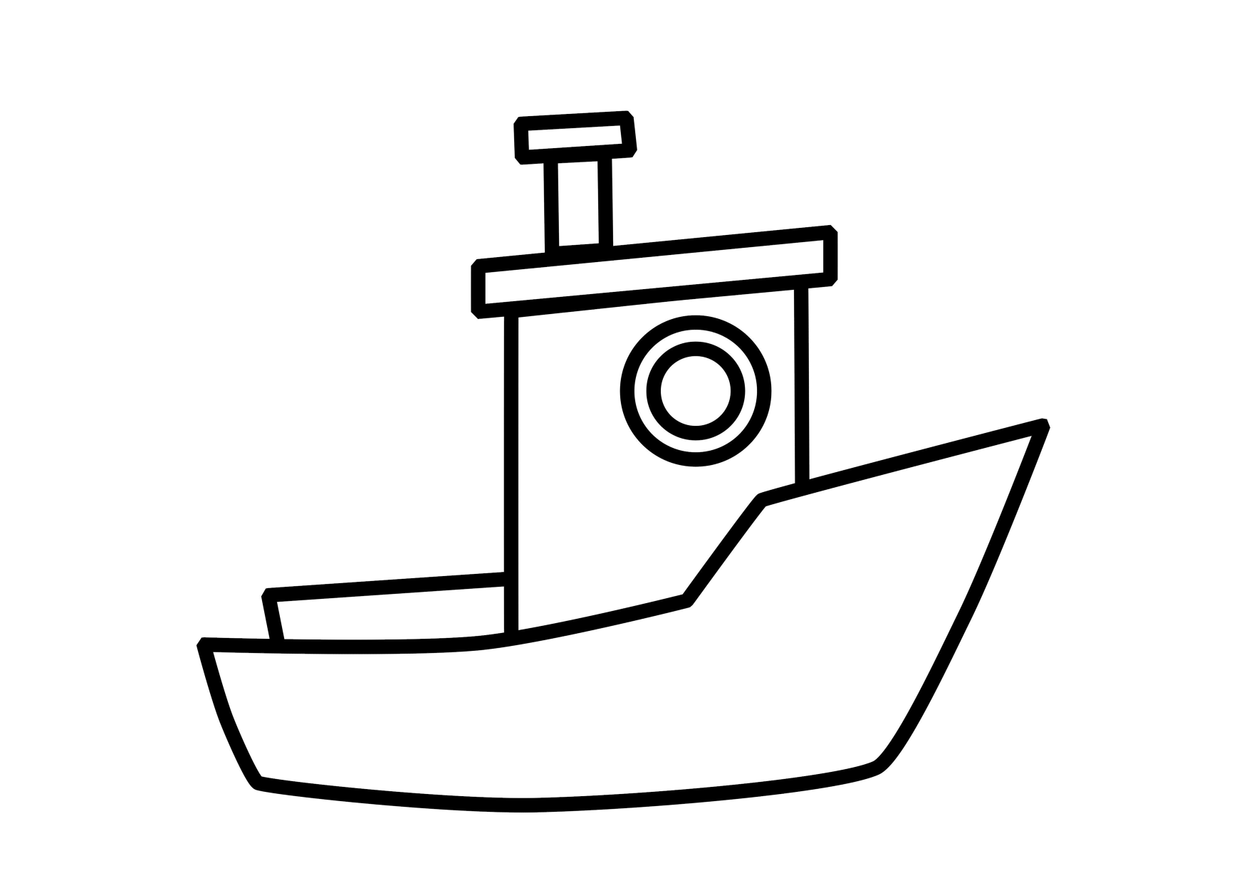 Boat Coloring Page