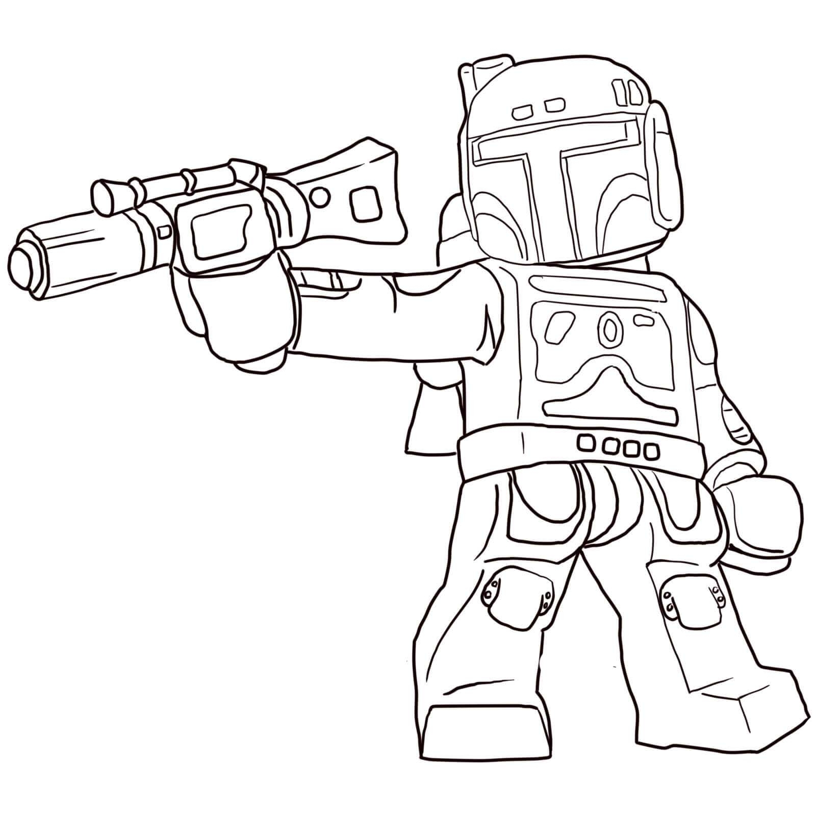Boba Fett Coloring Pages