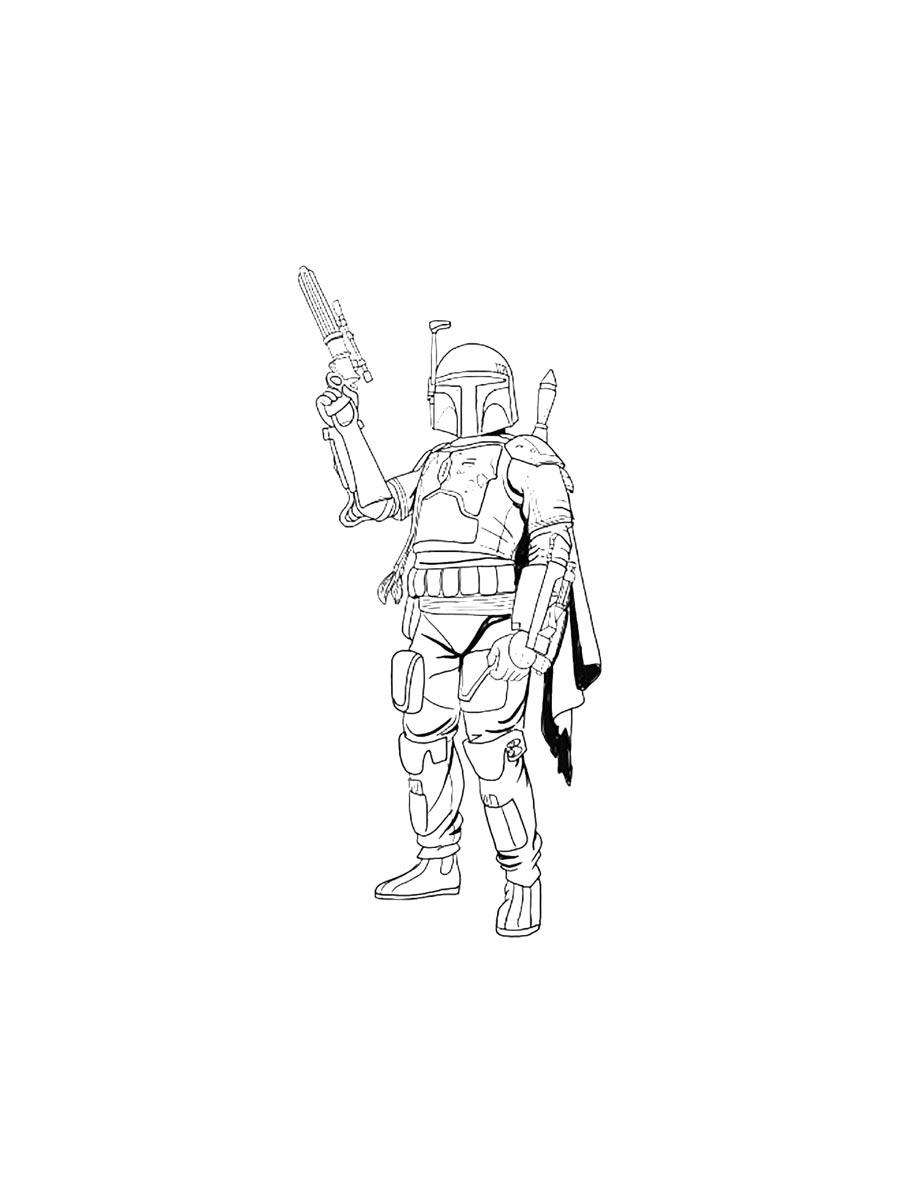 Boba Fett Coloring Pages