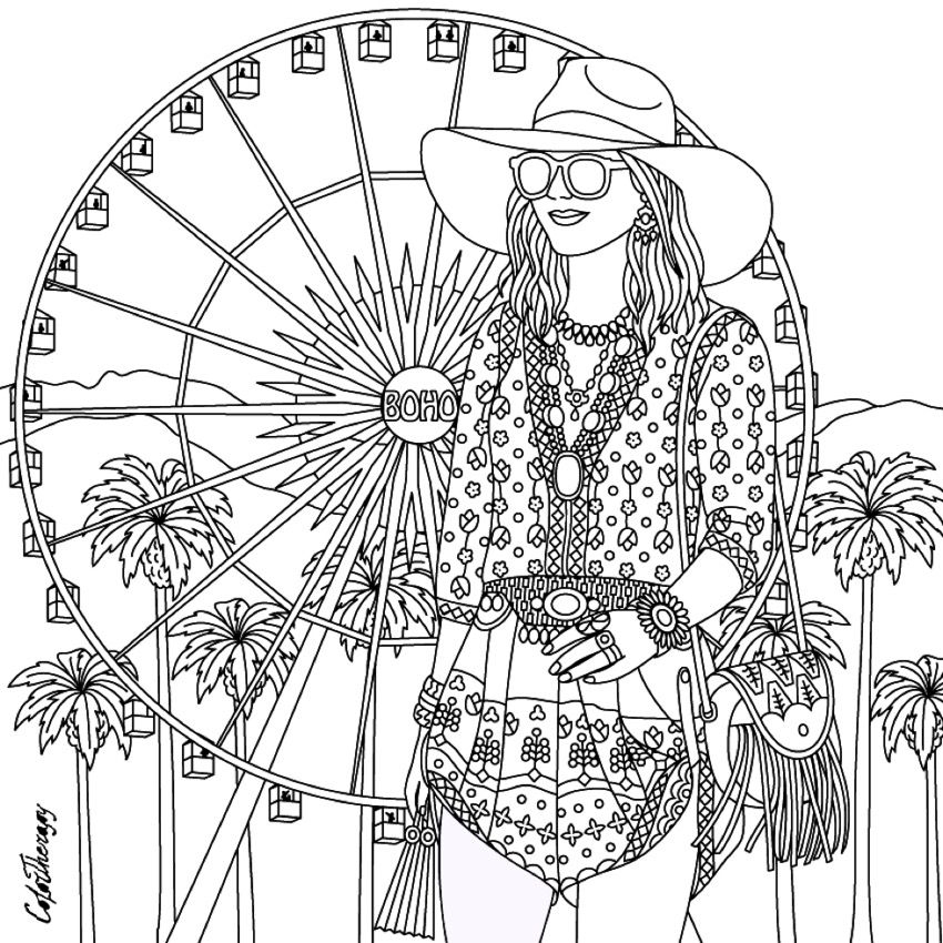 Boho Coloring Pages
