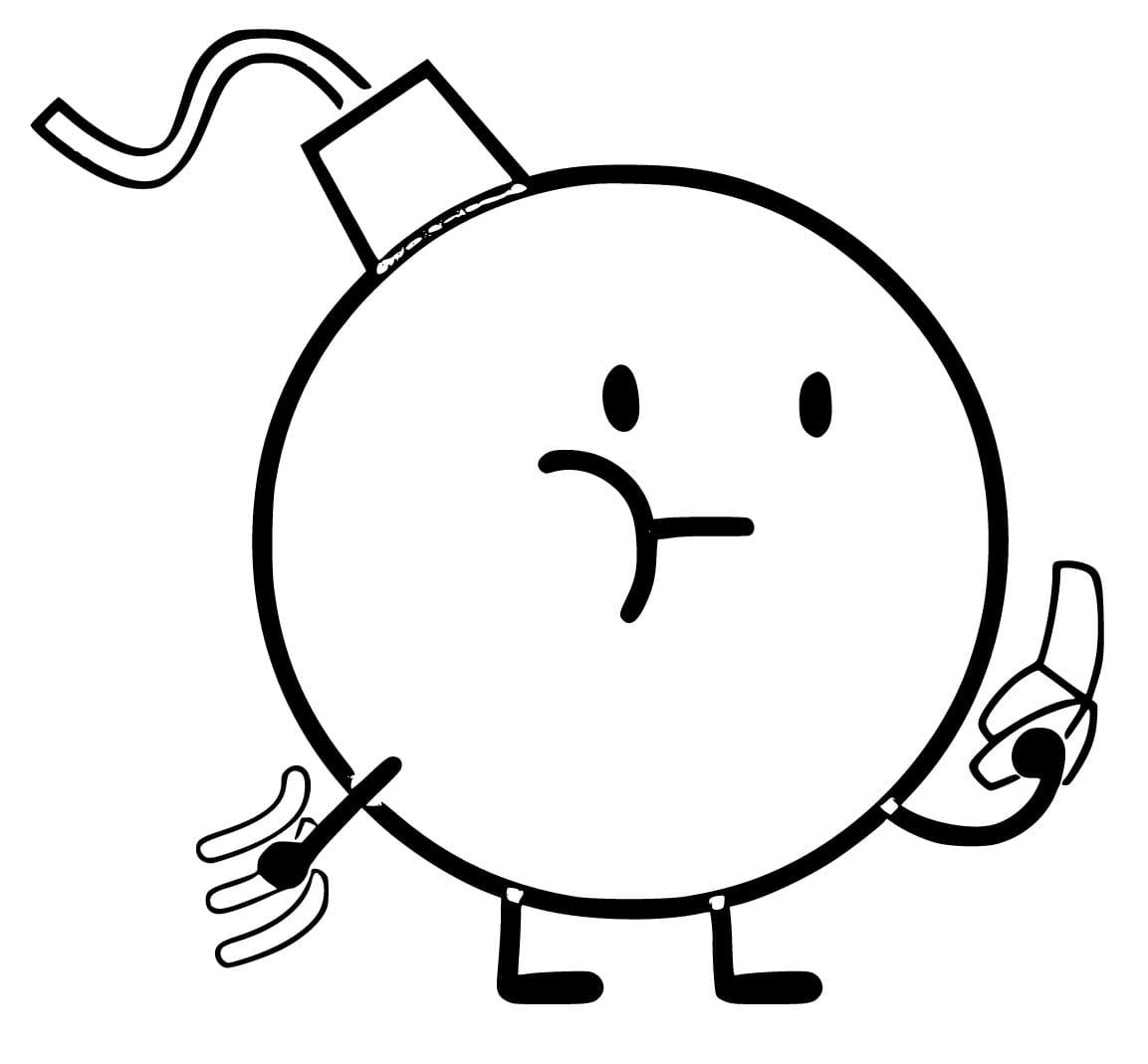 Bomby From Battle For Dream Island Coloring Page Download Print Or Color Online For Free