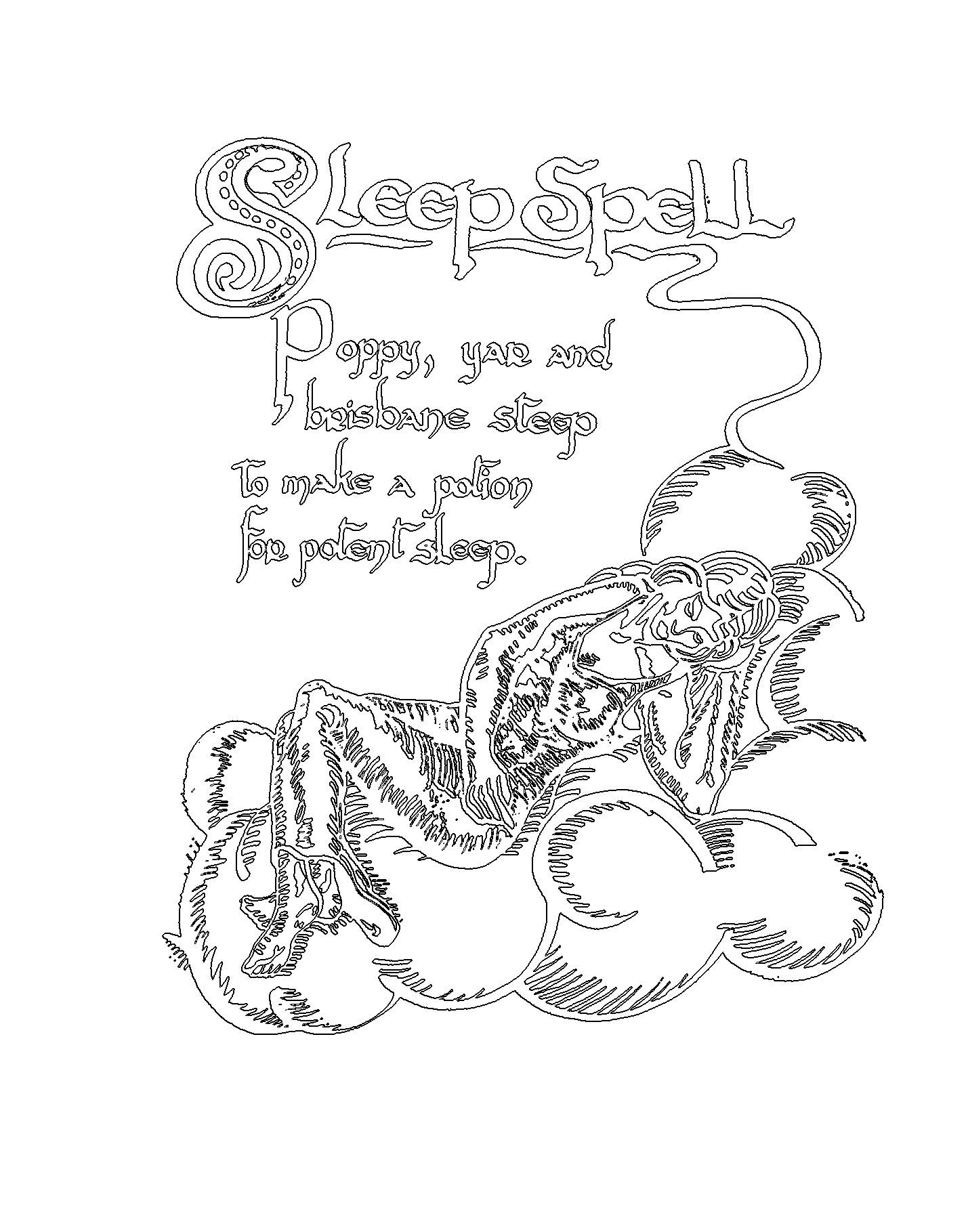 Book Of Shadows Coloring Pages Free Coloring Pages