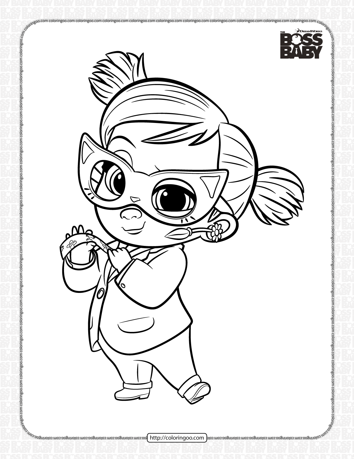 Boss Baby Wearing Diaper Coloring Page Free Printable Coloring Pages Images And Photos Finder