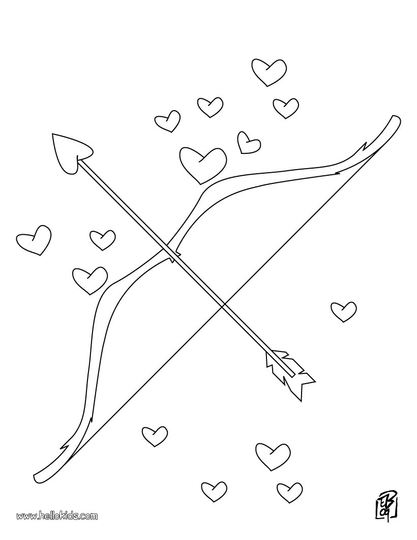 Bow And Arrows Coloring Pages