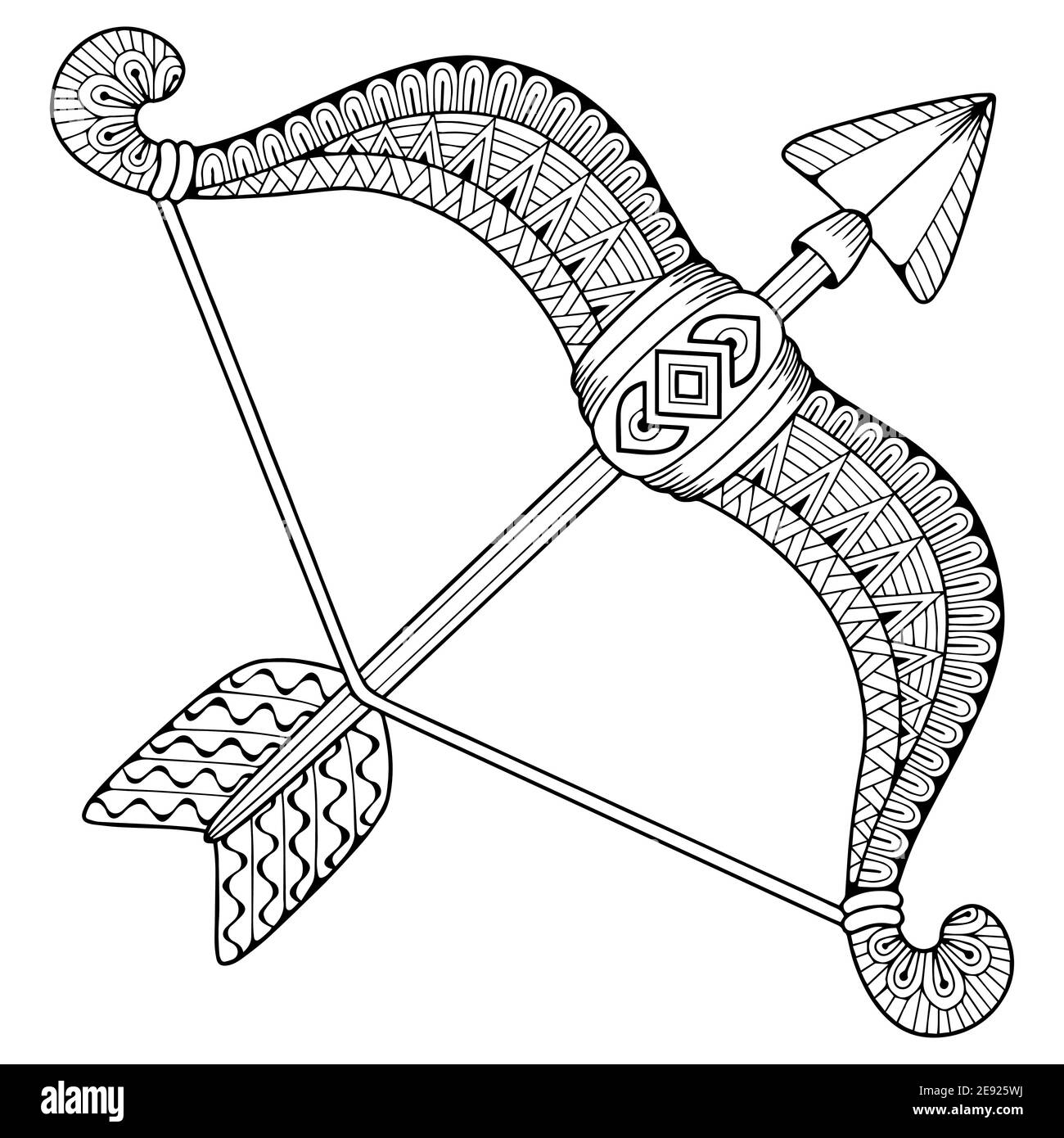 Bow And Arrows Coloring Pages