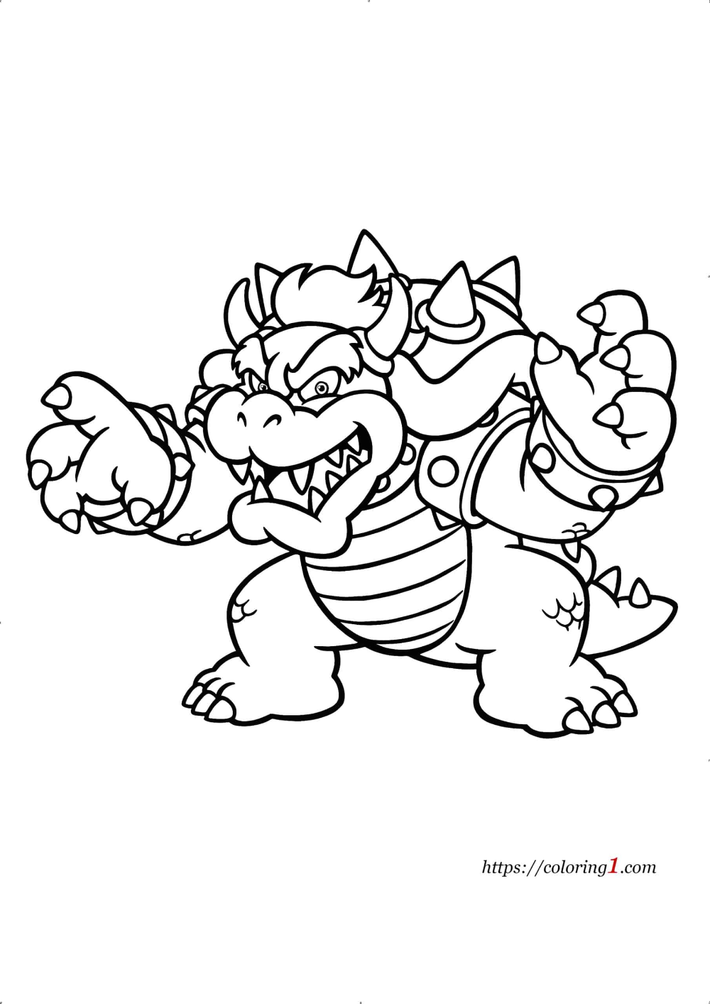 Bowser Mario Coloring Pages 2 Free Coloring Sheets 2021 Mario Coloring Pages Coloring