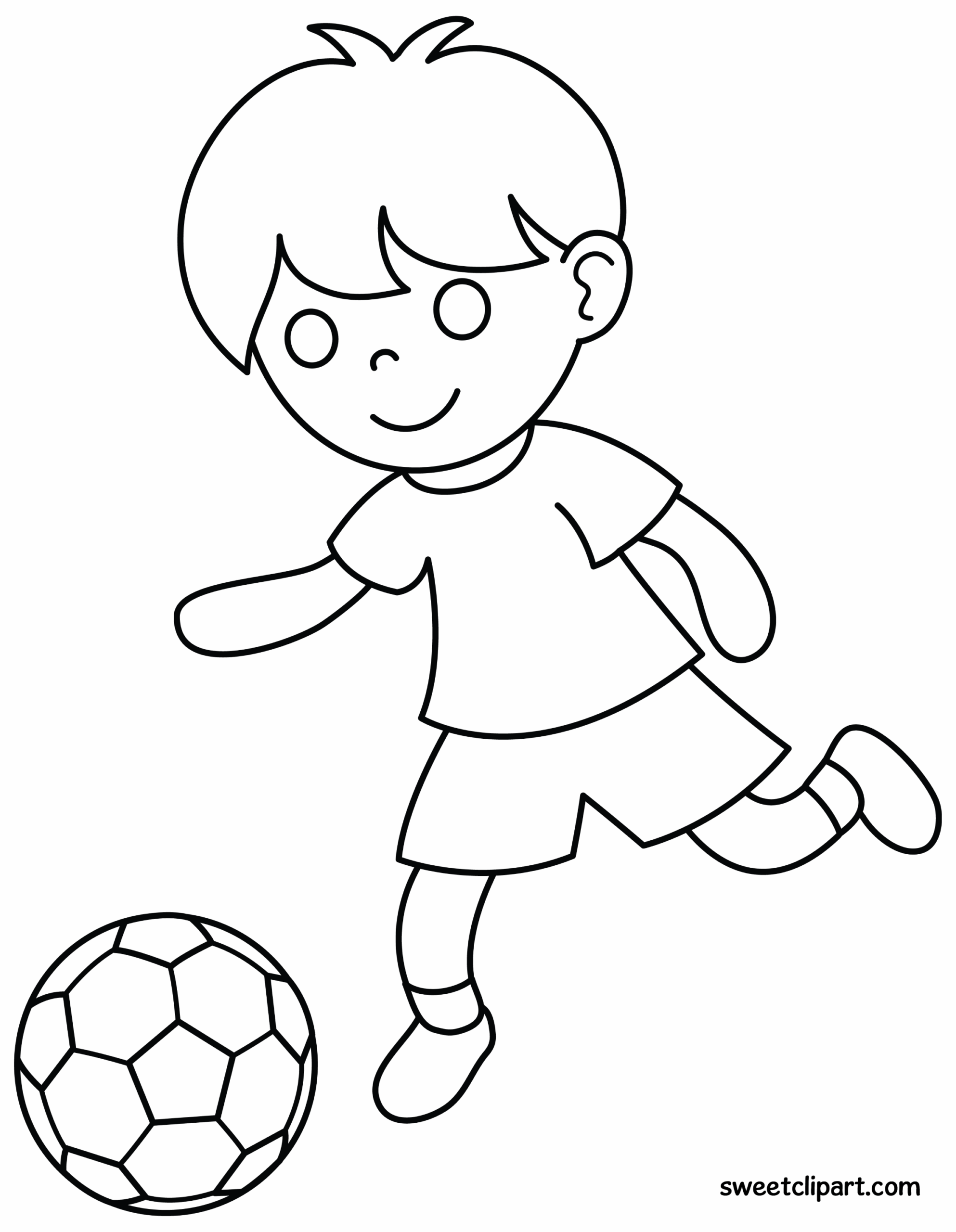 Soccer Coloring Page