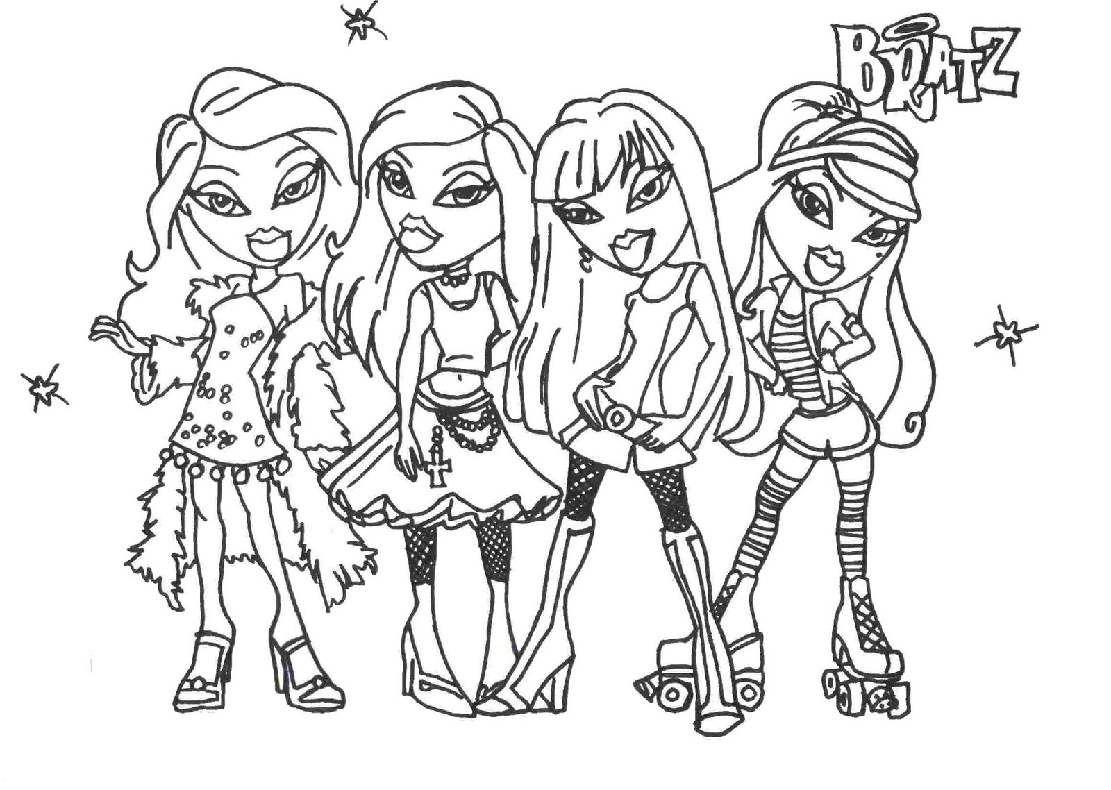 Bratz Coloring Pages