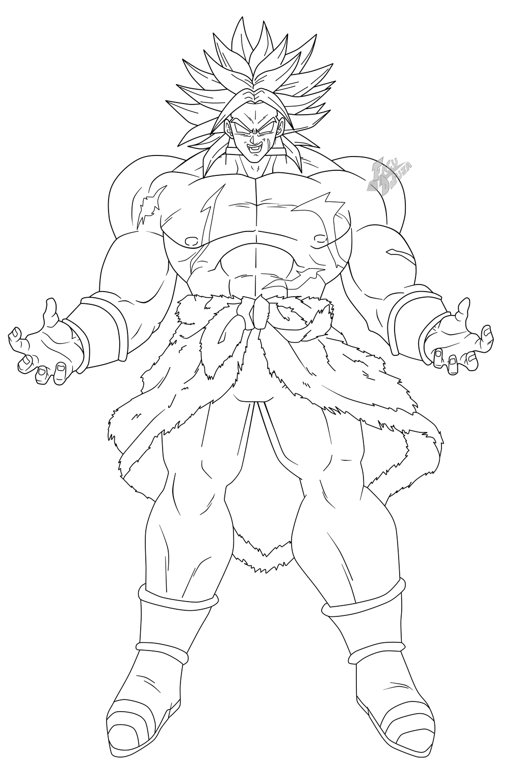 Broly Coloring Pages