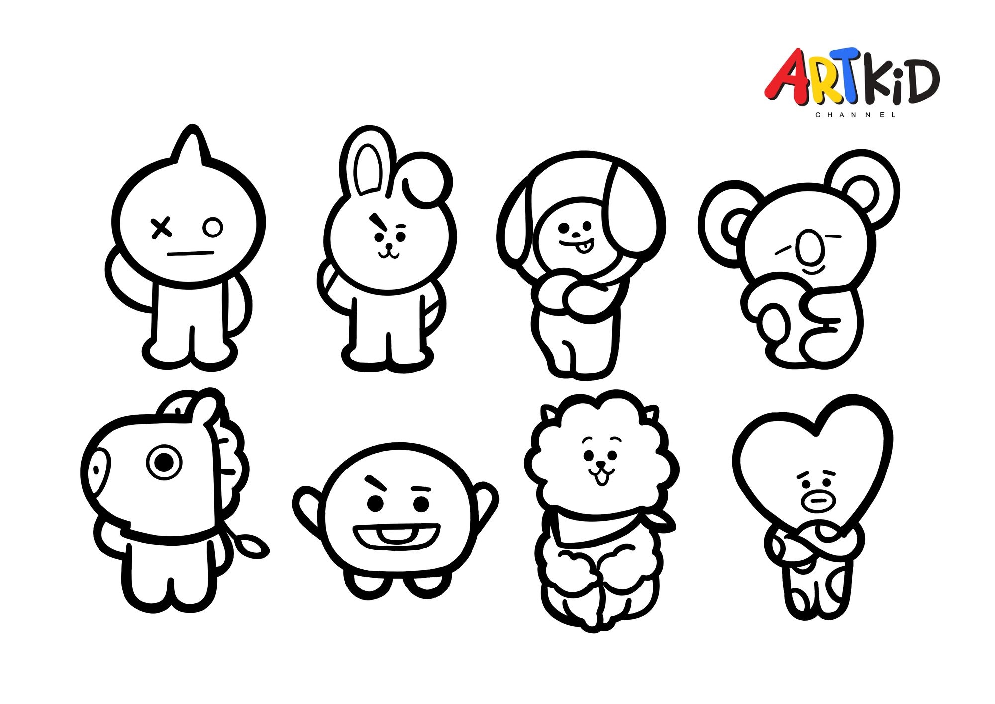 Bt21 Coloring Pages