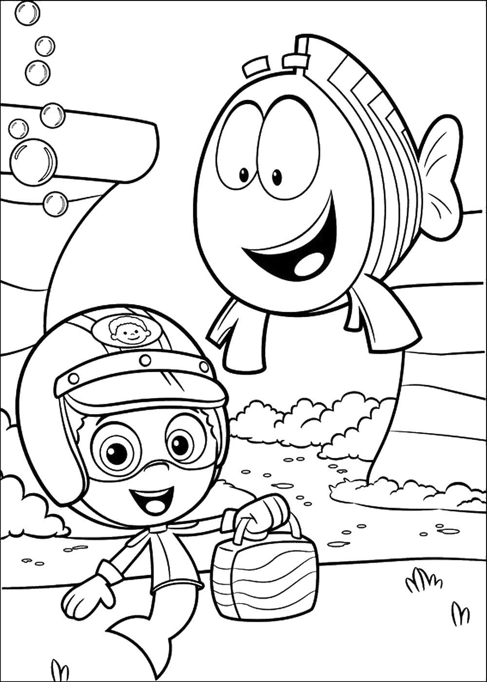 Bubble Guppies Coloring Pages