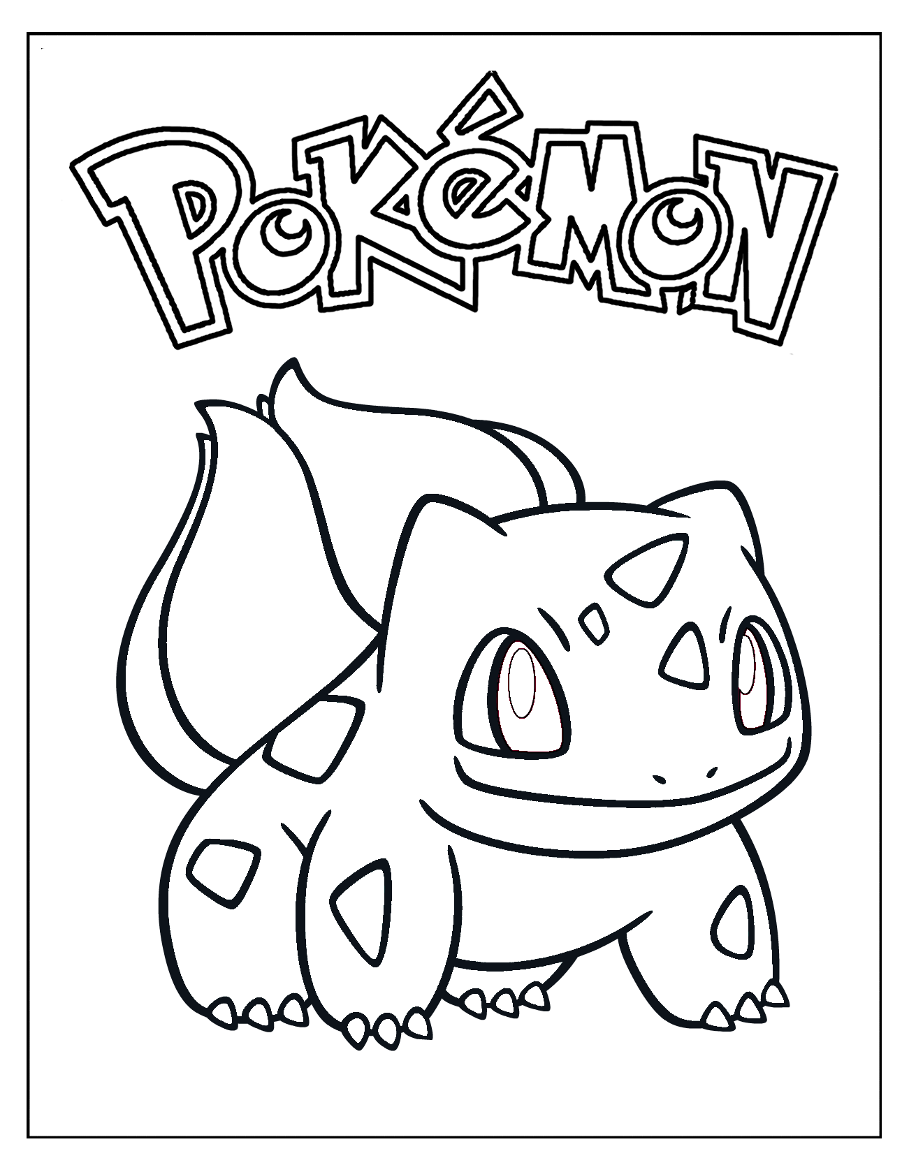 Bulbasaur Coloring Page At GetColorings Free Printable Colorings Pages To Print And Color