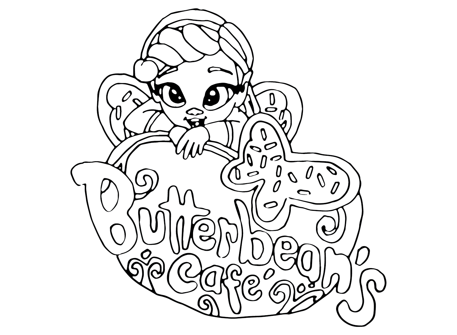 Butterbean Coloring Page S Cafe Coloring Page Page For Kids And Adults Coloring Home