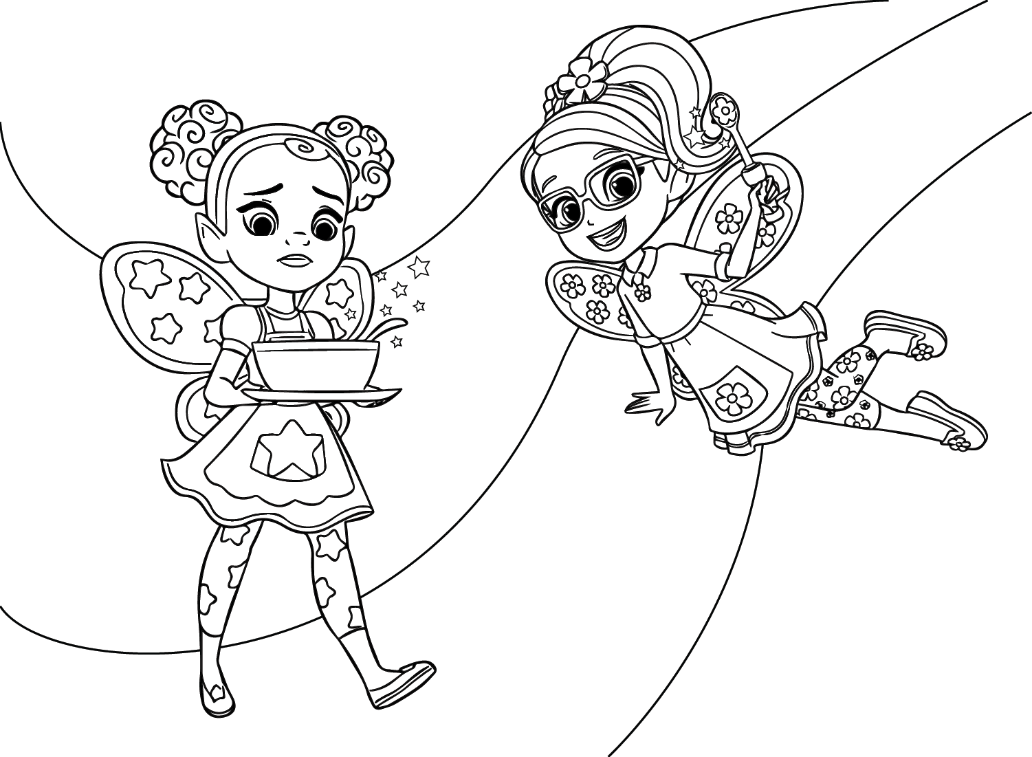 Butterbean S Cafe Adorable Coloring Page S Cafe Coloring Page Page For Kids And Adults