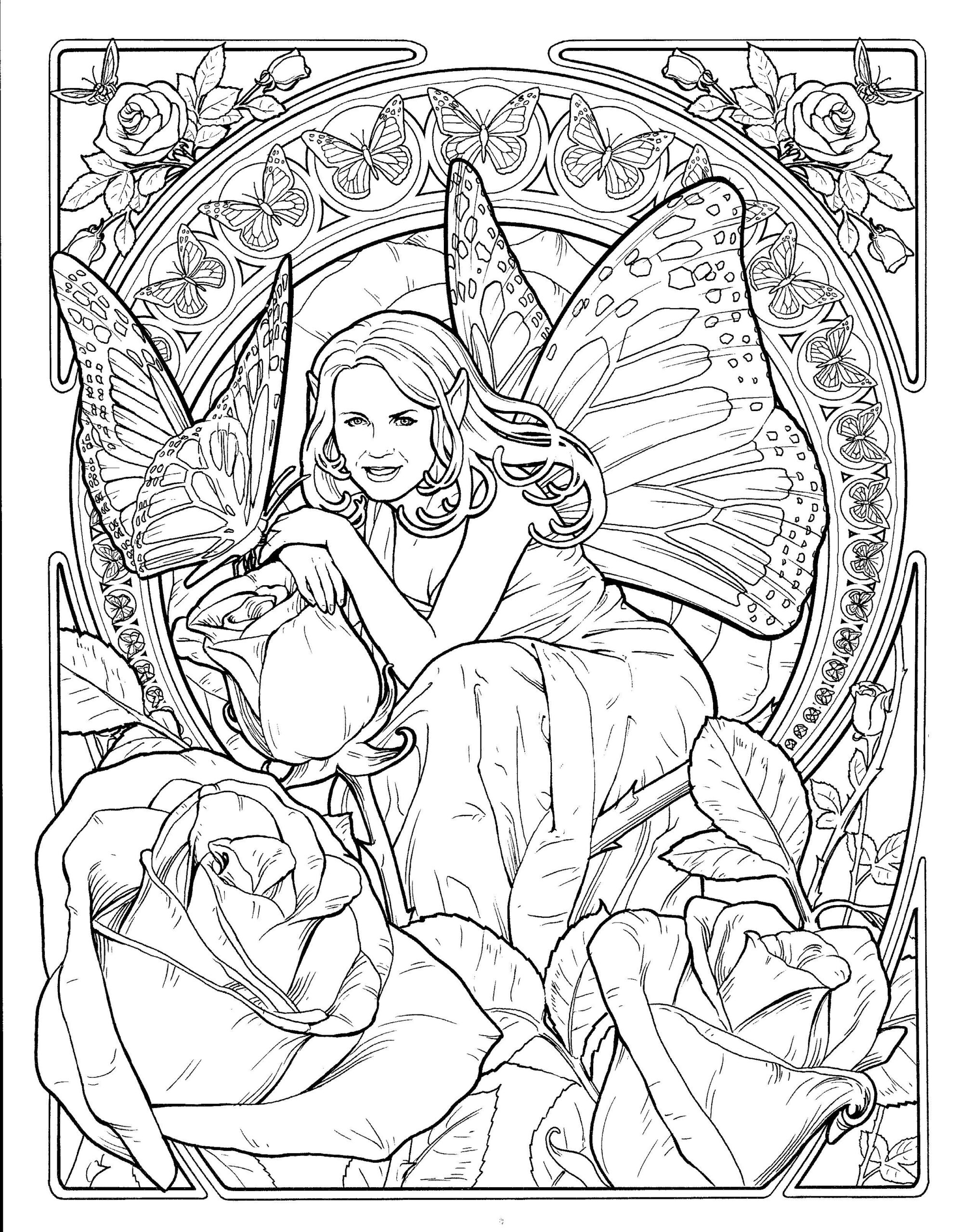 Fairy Adult Coloring Pages