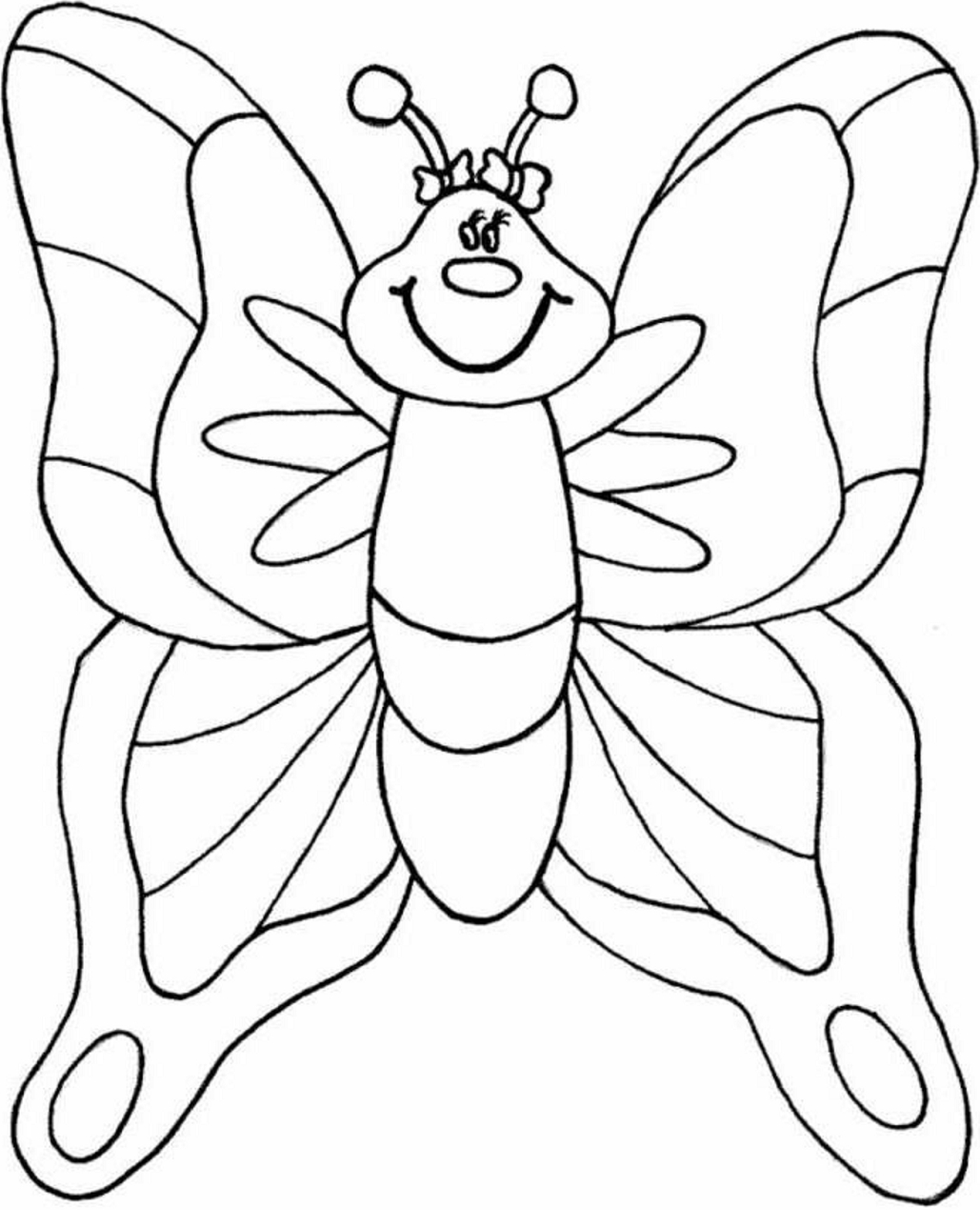 Butterfly For Child Preschool Coloring Page Free Printable Coloring Pages For Kids