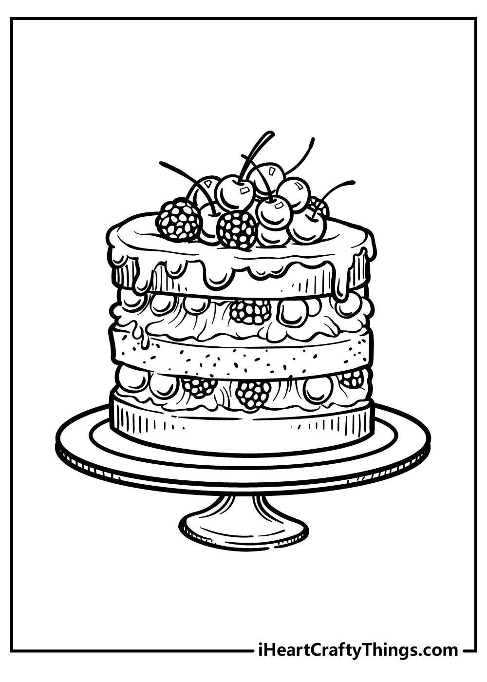 Cake Coloring Pages Updated 2021
