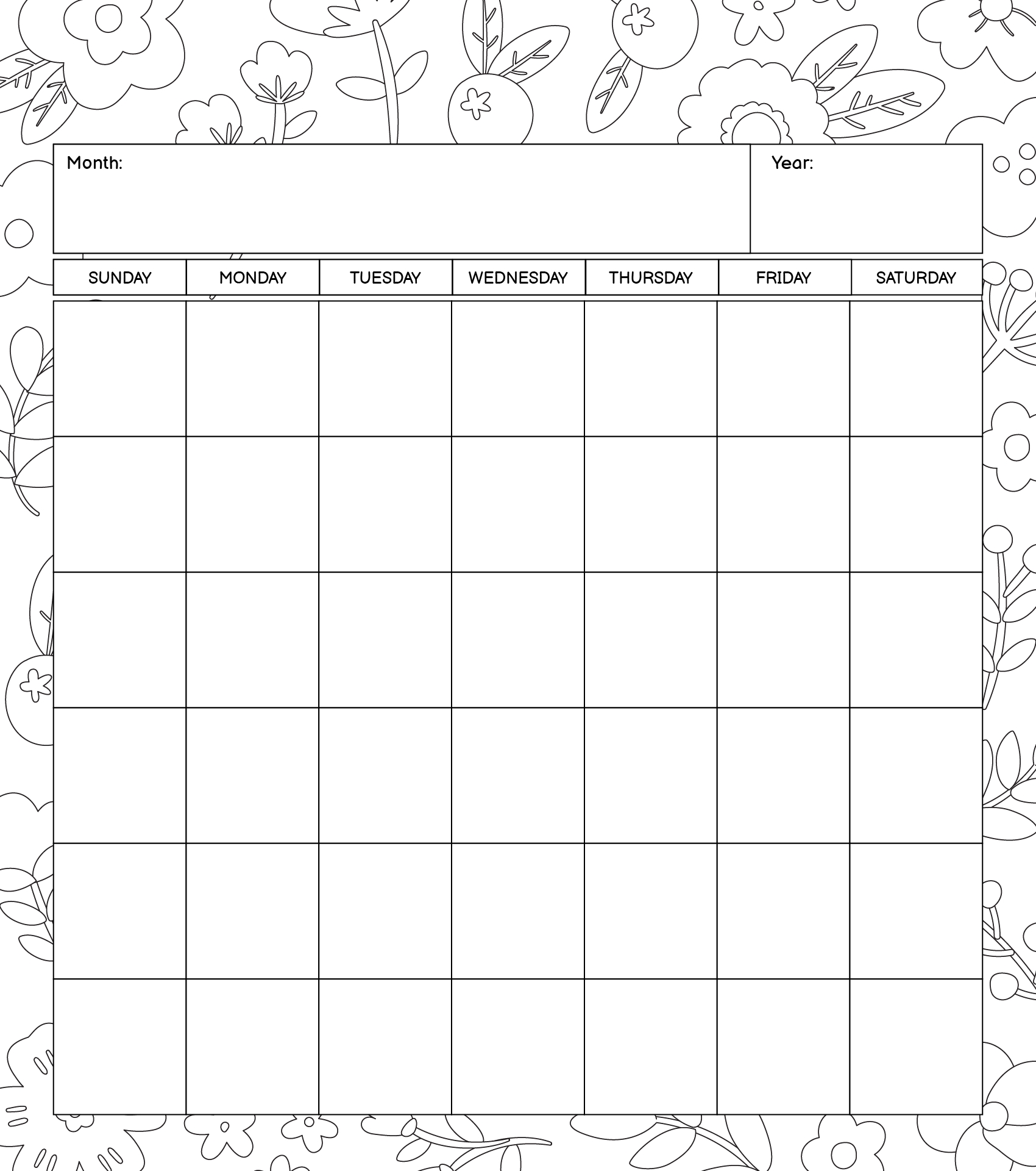 Calendar Pages 20 Free PDF Printables Printablee
