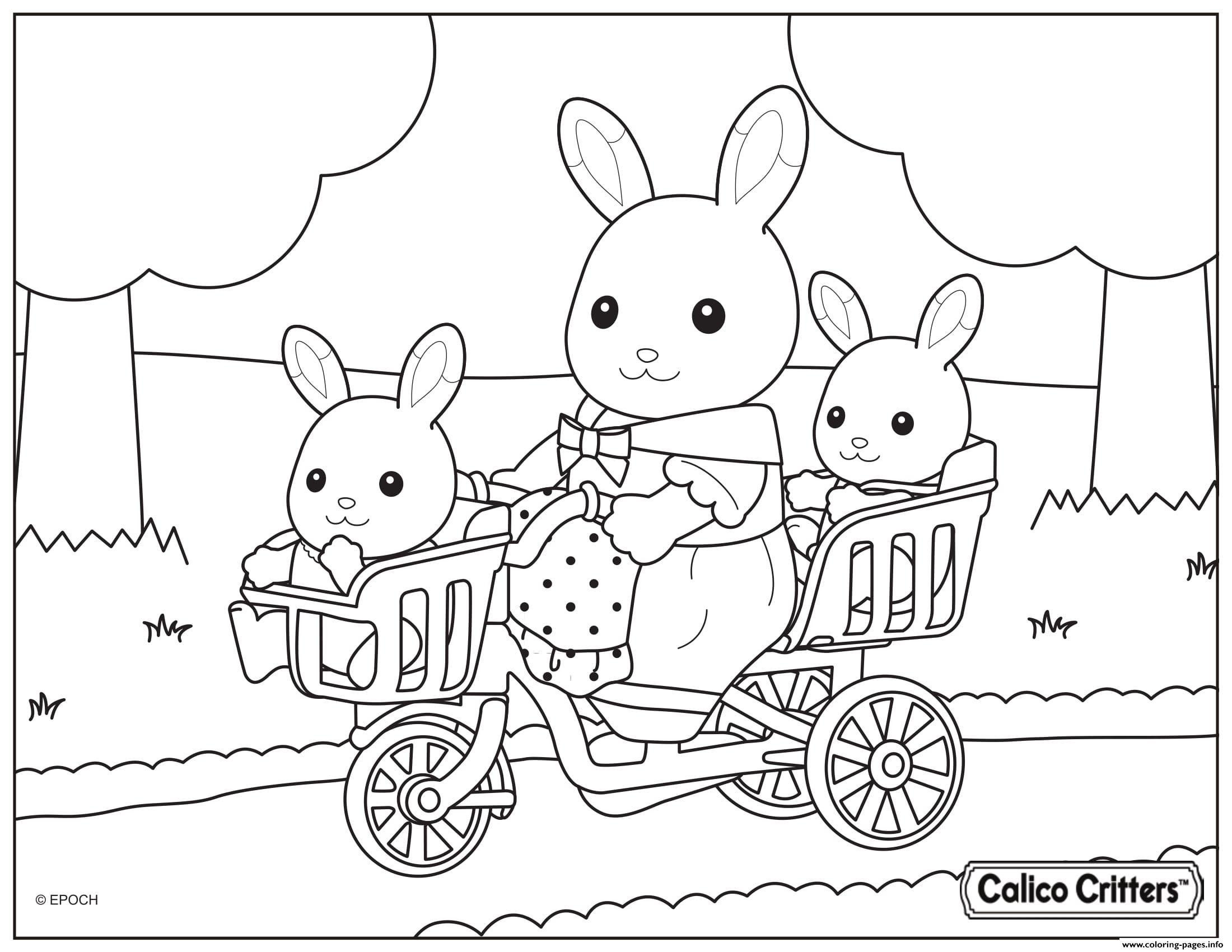 Calico Critters Free Printable Coloring Pages Coloring Pages