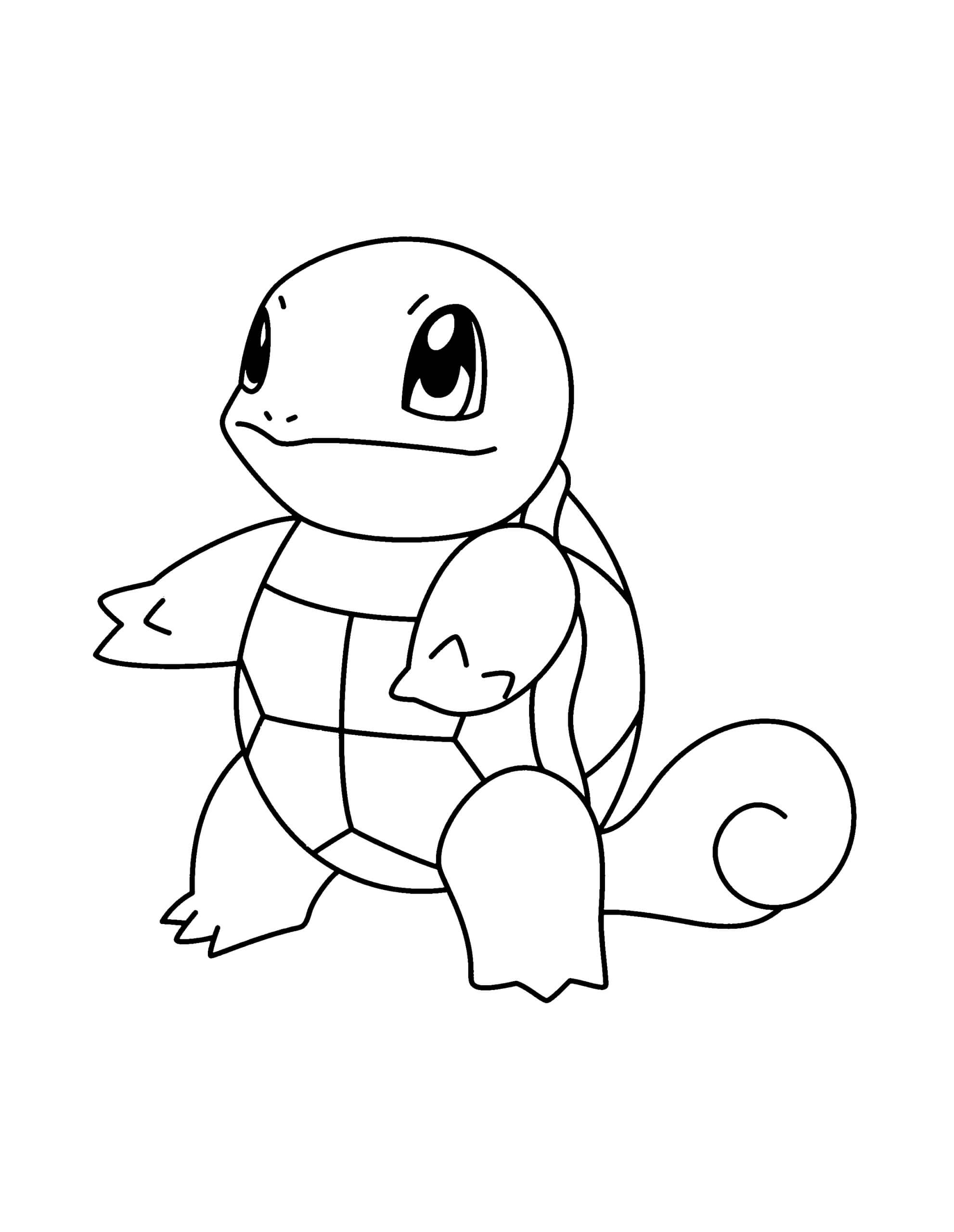 Squirtle Coloring Page