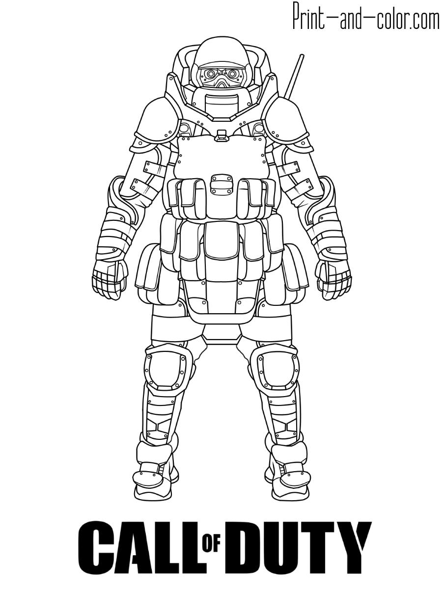 Call Of Duty Coloring Pages Print And Color