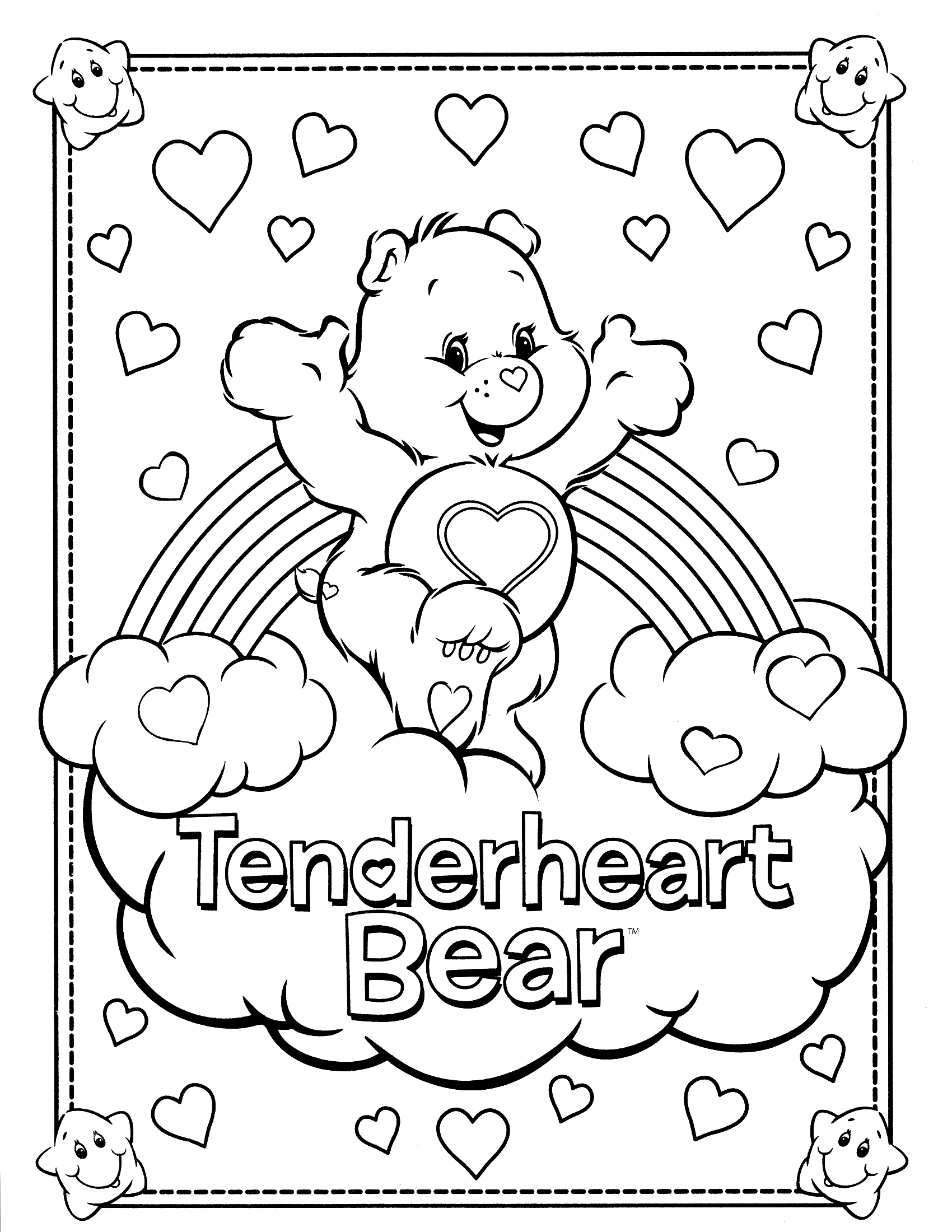 Care Bear Coloring Pages At GetDrawings Free Download