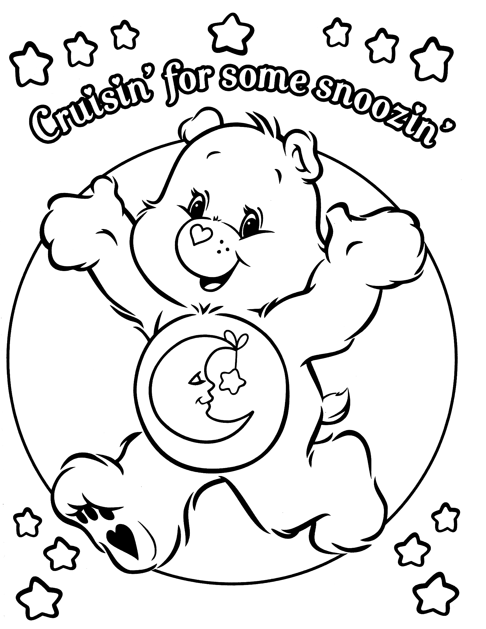 Care Bear Coloring Pages To Download And Print For Free